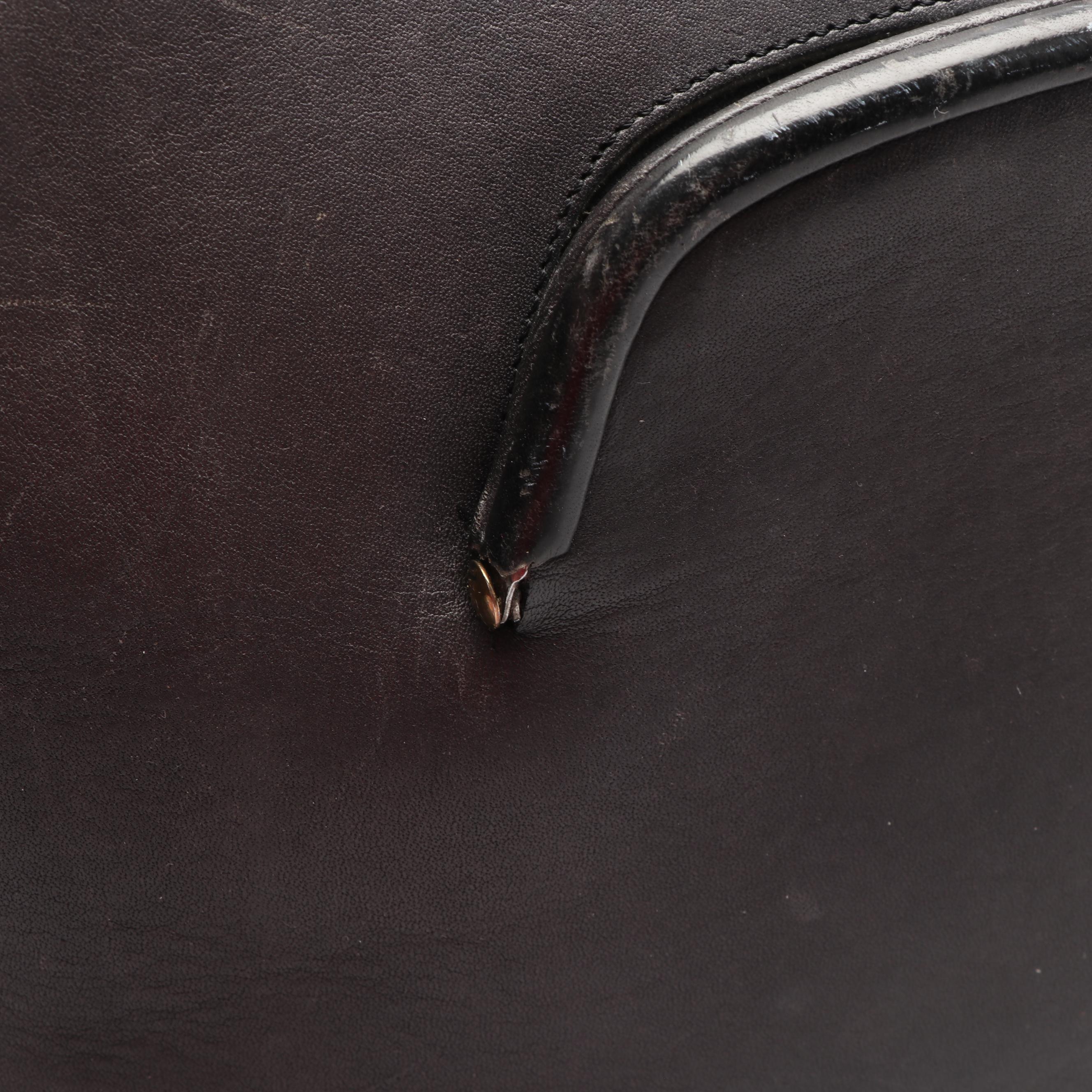 Bonnie Cashin for Coach Black Leather Tote Bag, 1970s Vintage