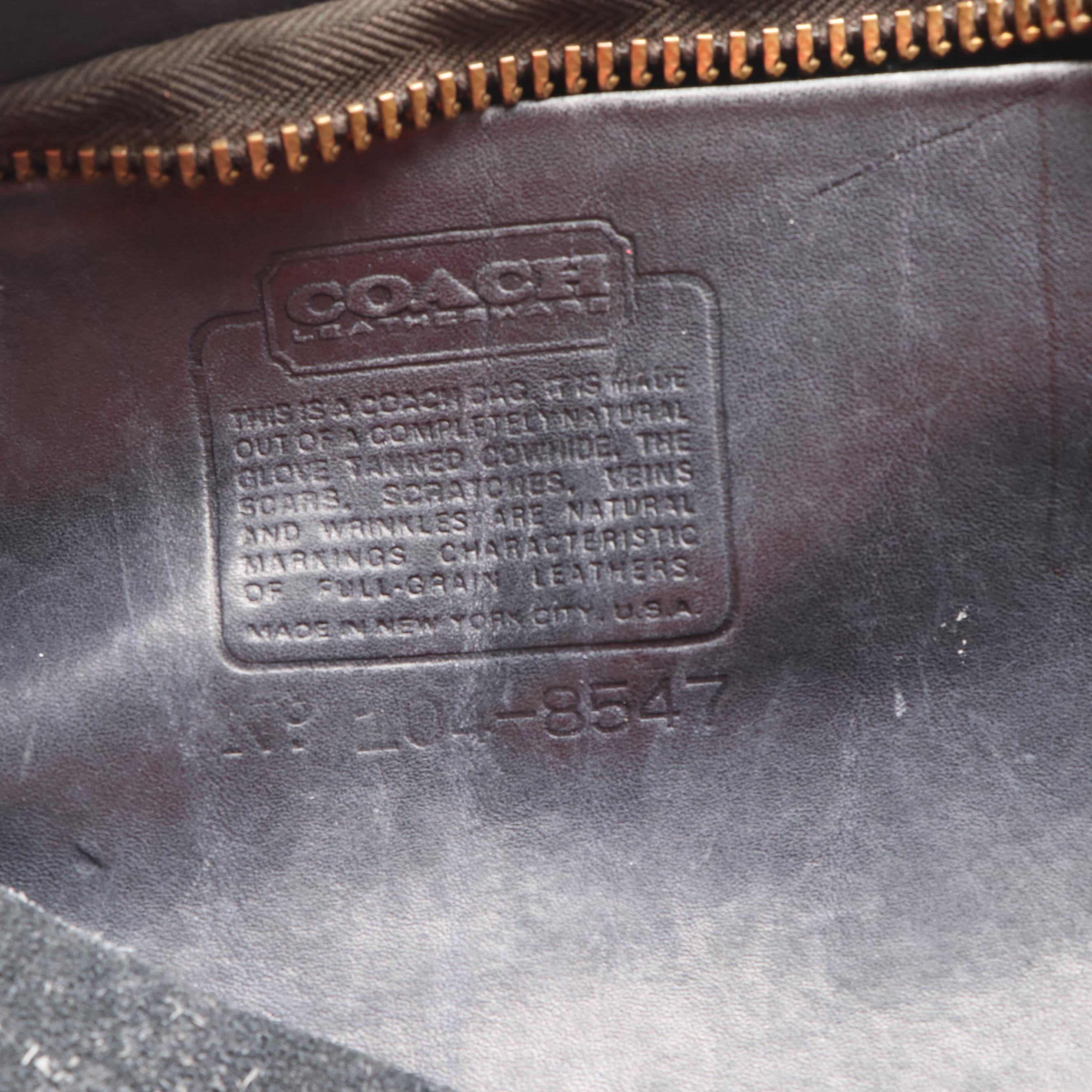 Bonnie Cashin for Coach Black Leather Tote Bag, 1970s Vintage