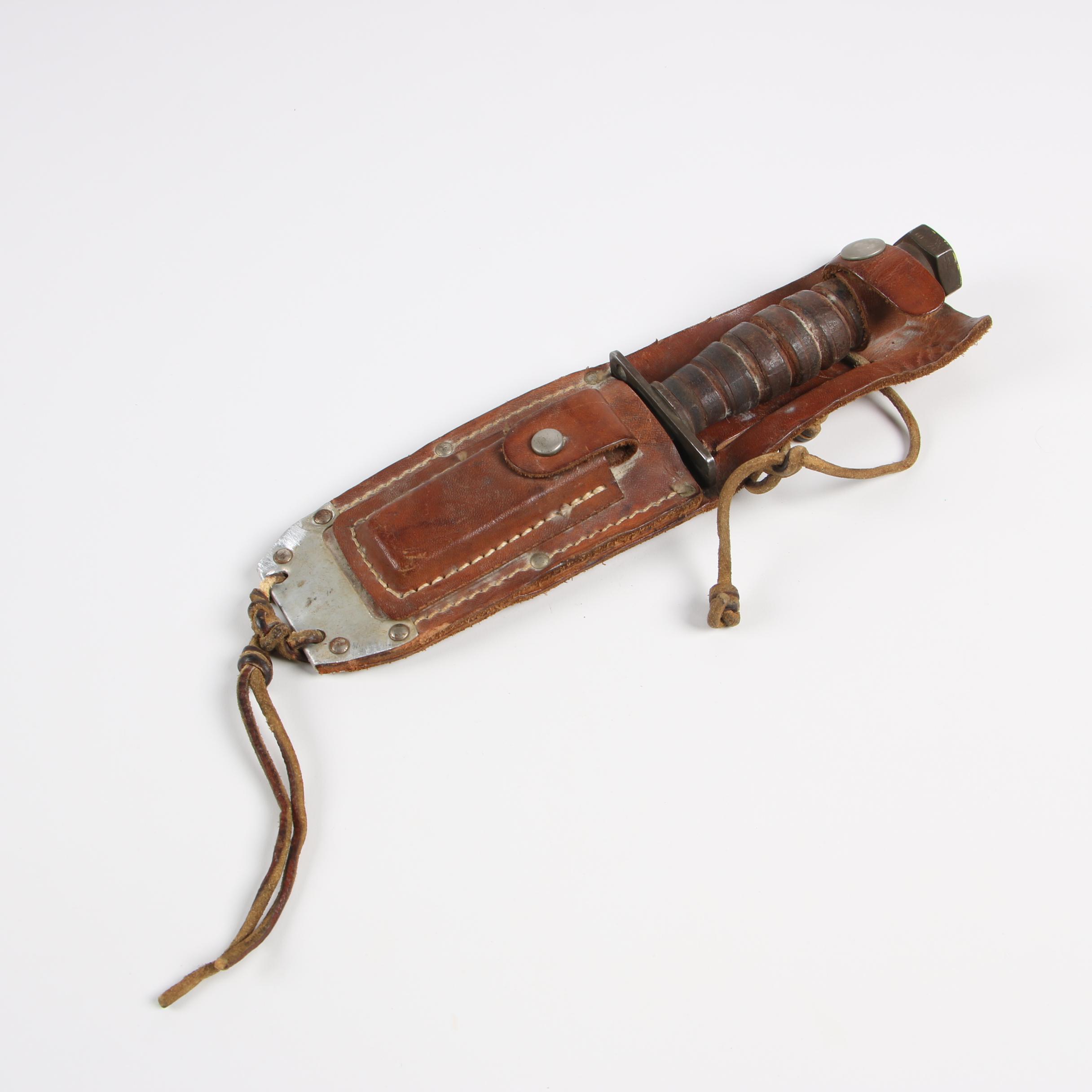 Vietnam Era US Military Ontario 10-76 Pilots Combat/Survival Knife with Sheath