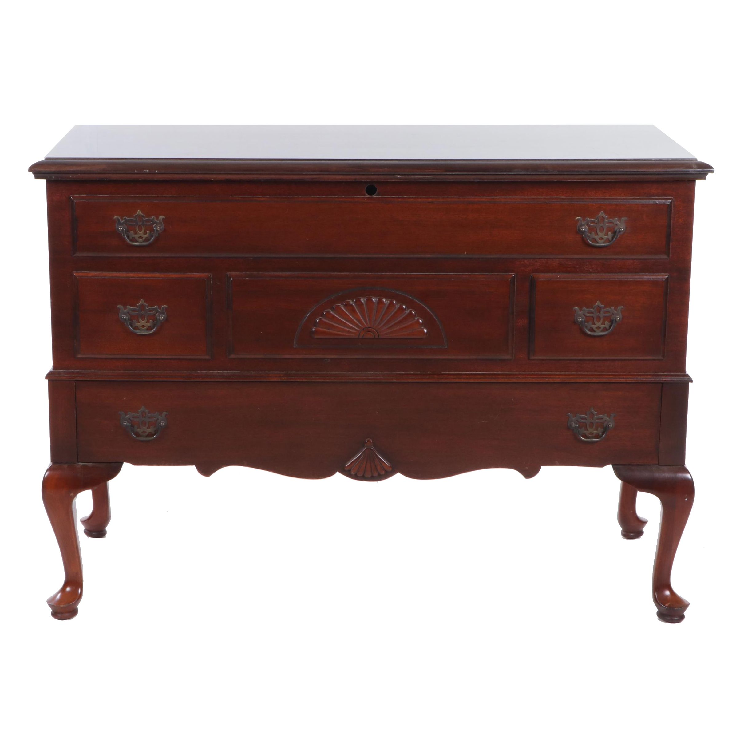 Lane "Colonial Lowboy" Mahogany Cedar Chest, Mid 20th Century