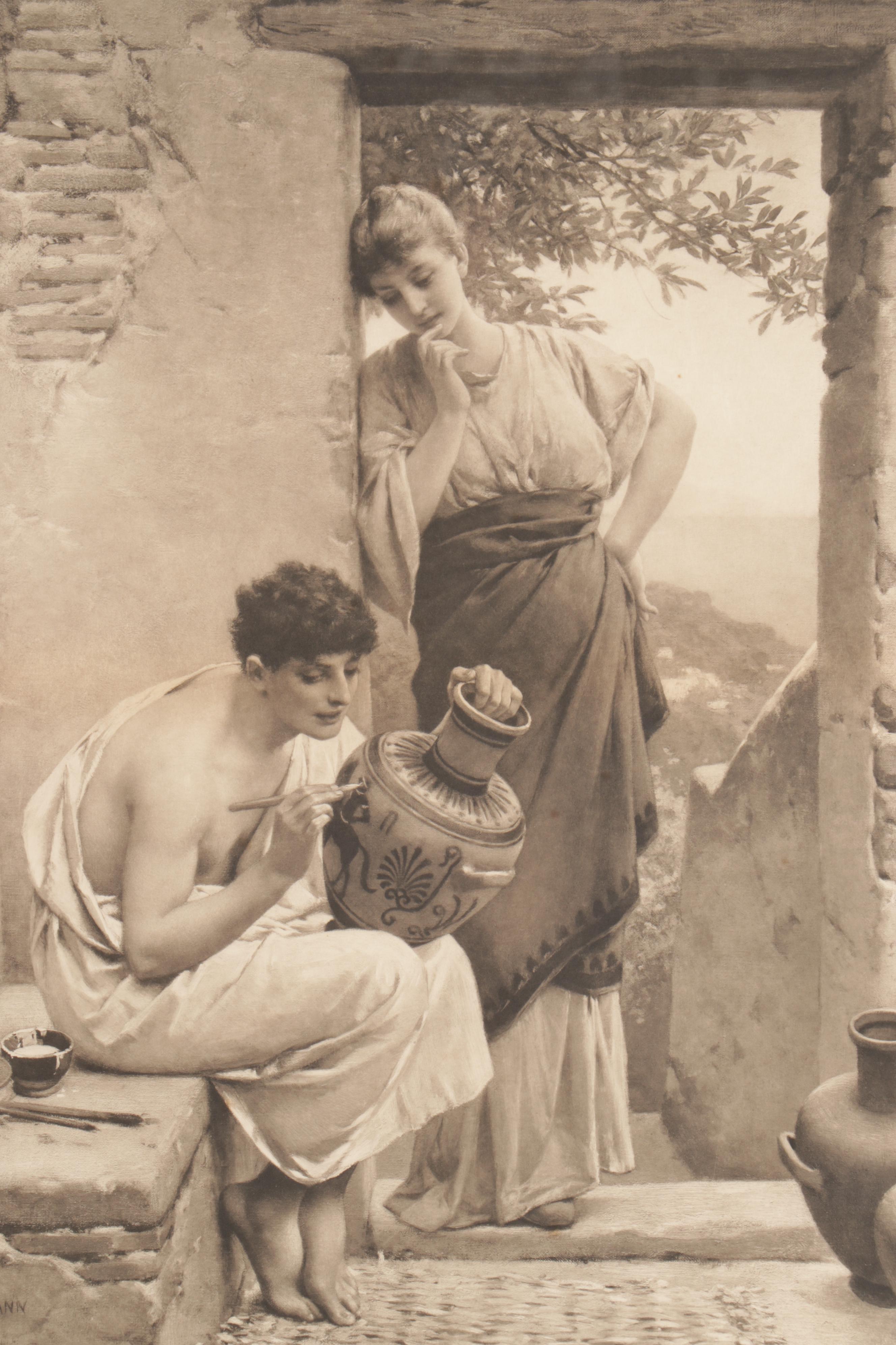 Friedrich Paul Thumann Photogravure "Art Brings Favor"