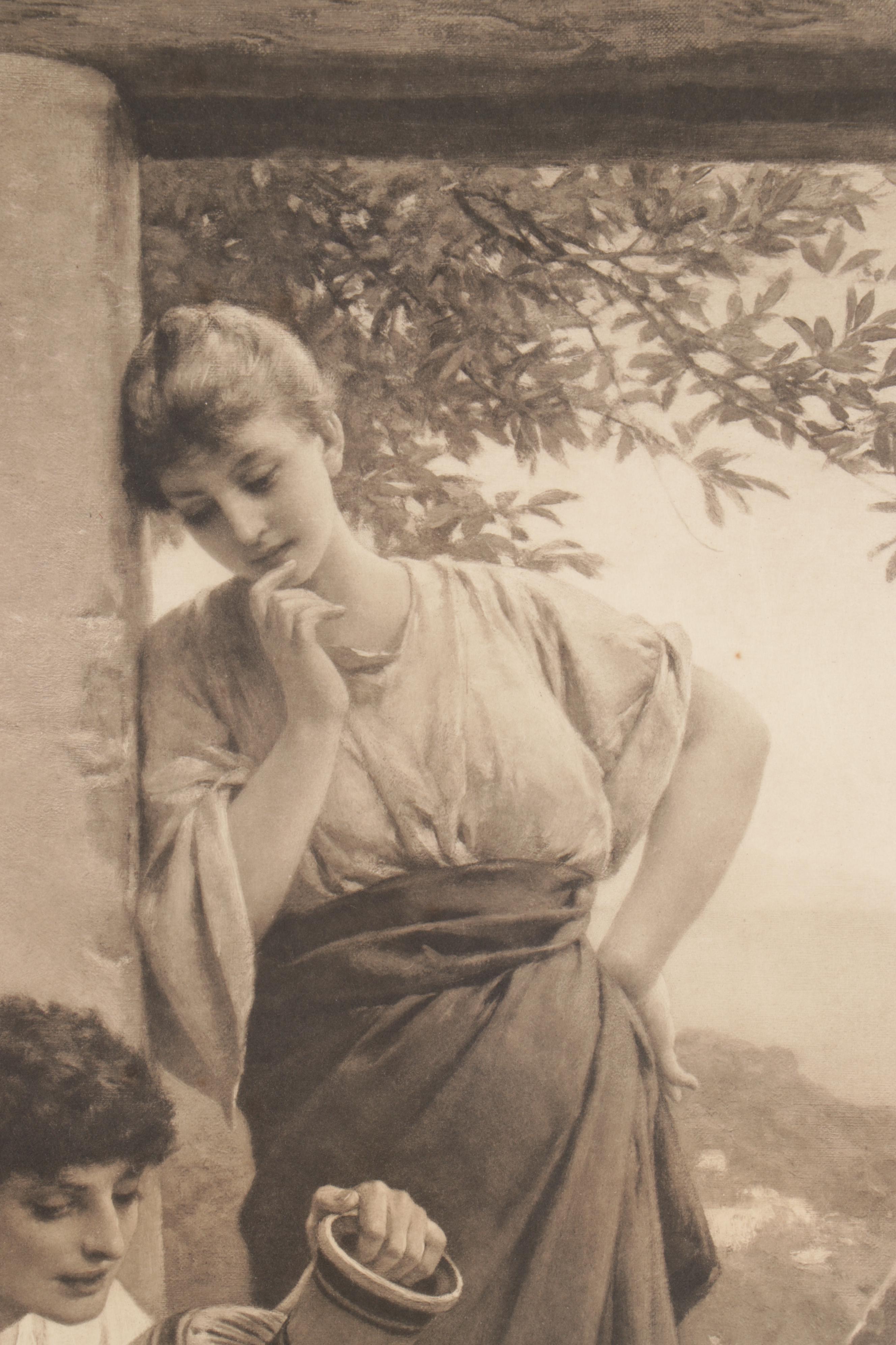 Friedrich Paul Thumann Photogravure "Art Brings Favor"