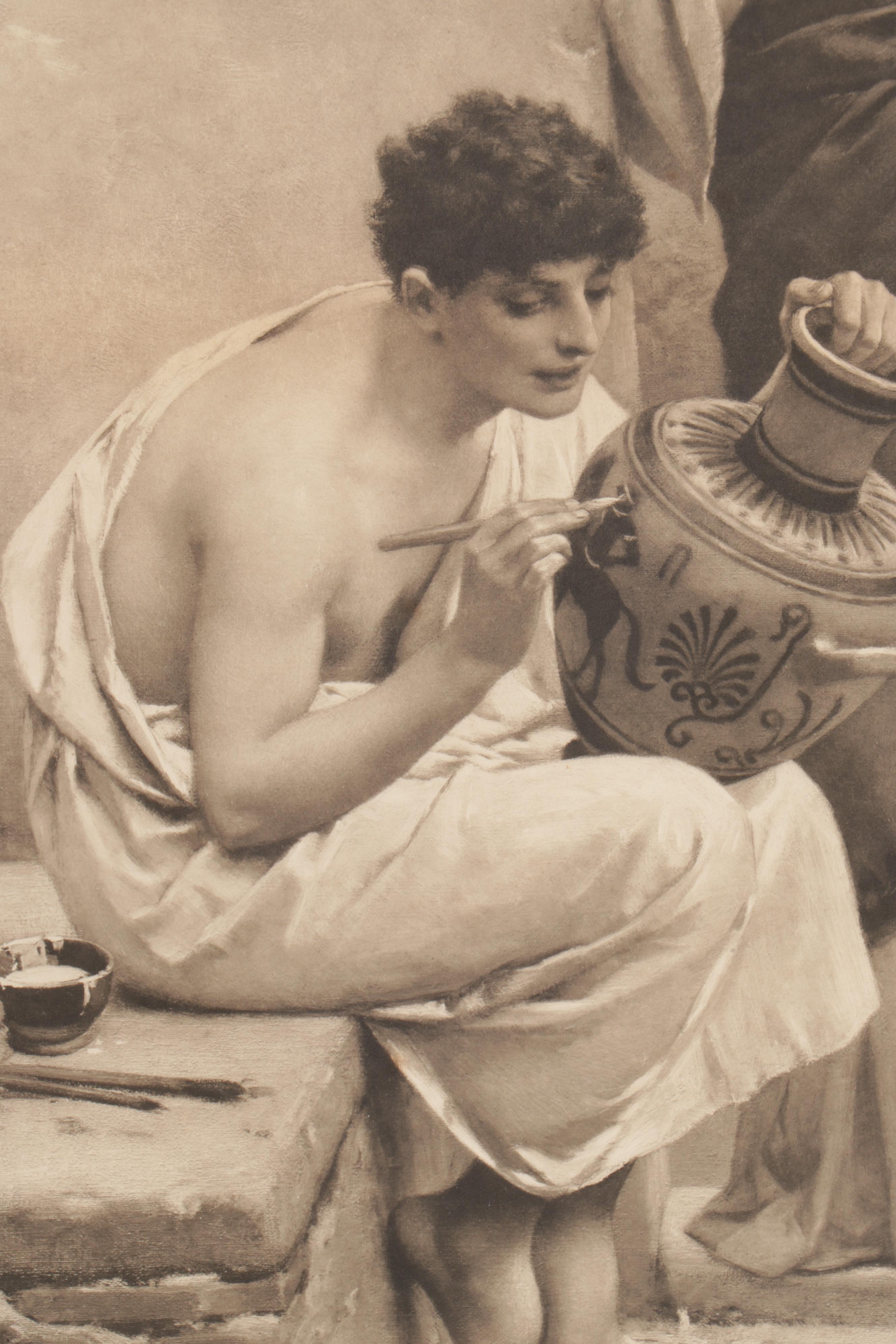 Friedrich Paul Thumann Photogravure "Art Brings Favor"