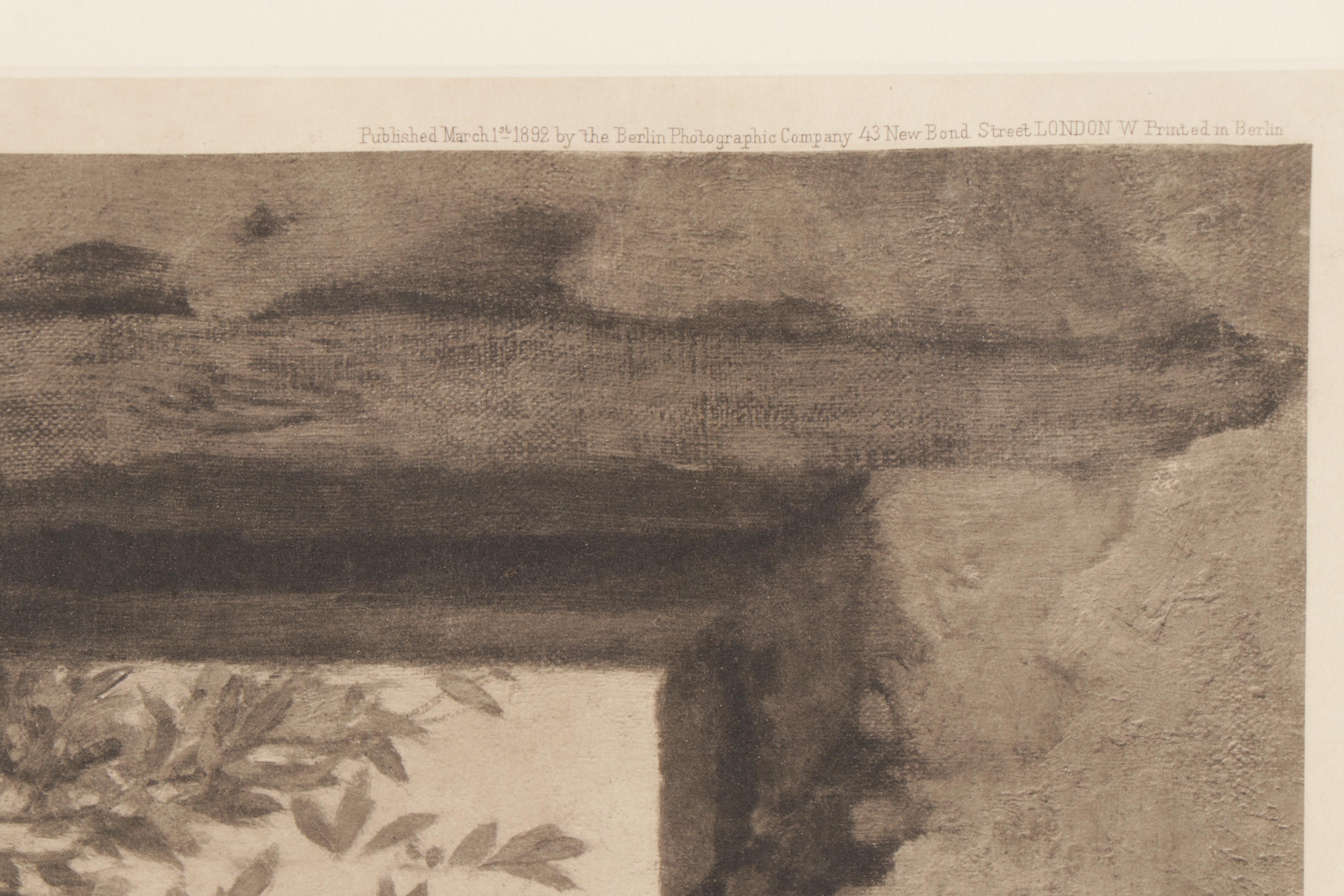 Friedrich Paul Thumann Photogravure "Art Brings Favor"