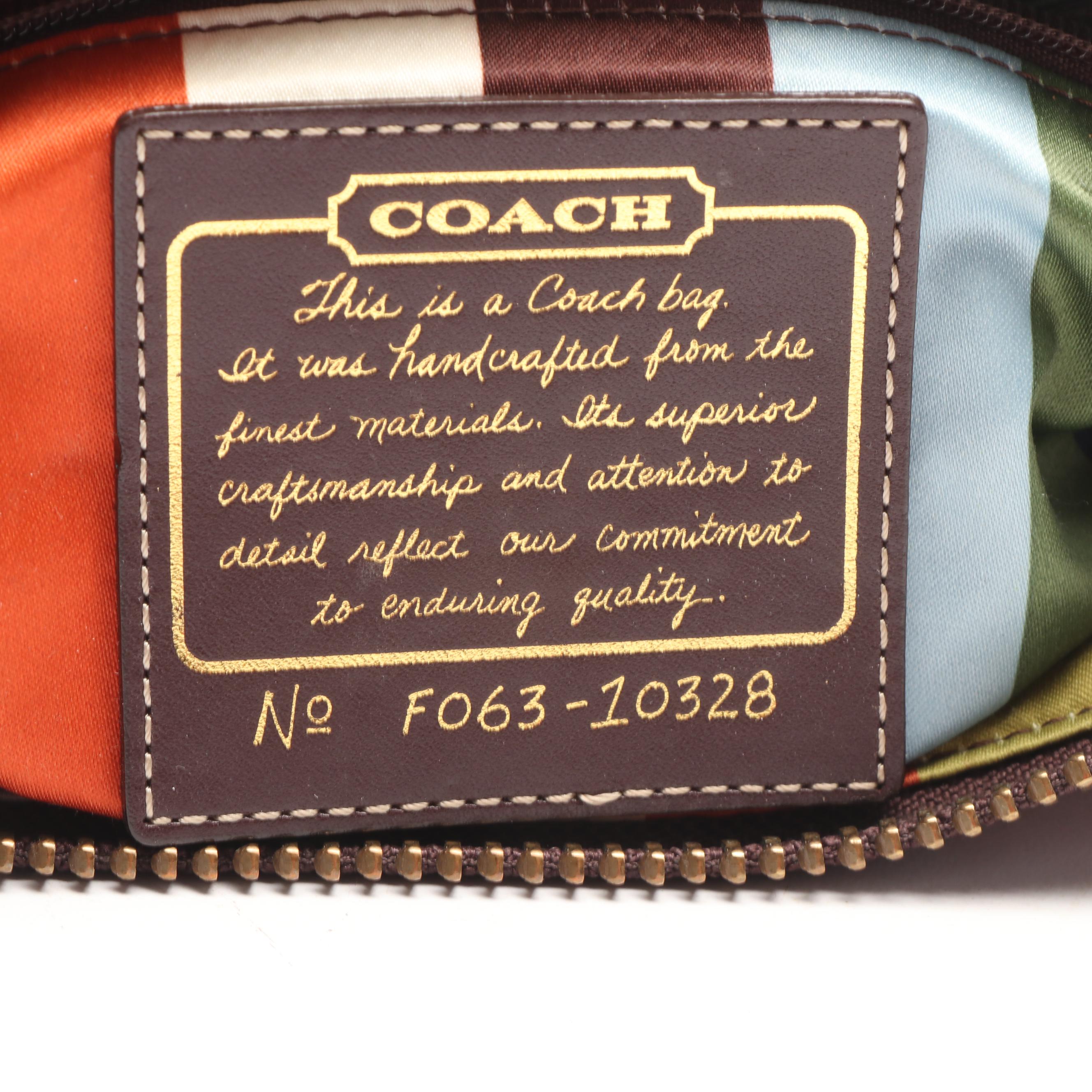 Coach 65th Anniversary Mandy Legacy Leather Shoulder Bag in Whiskey