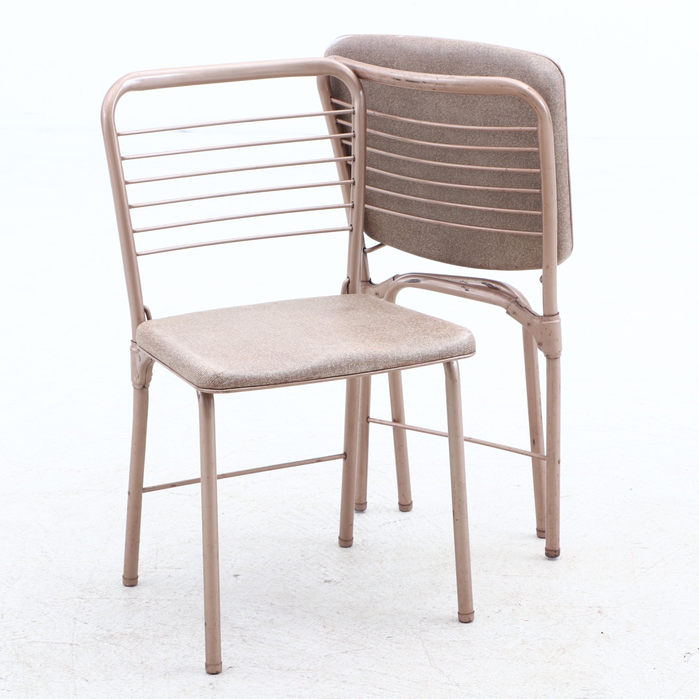 Vintage Cosco "Fashion Fold" Metal Folding Chairs From "The Old Man & The Gun"
