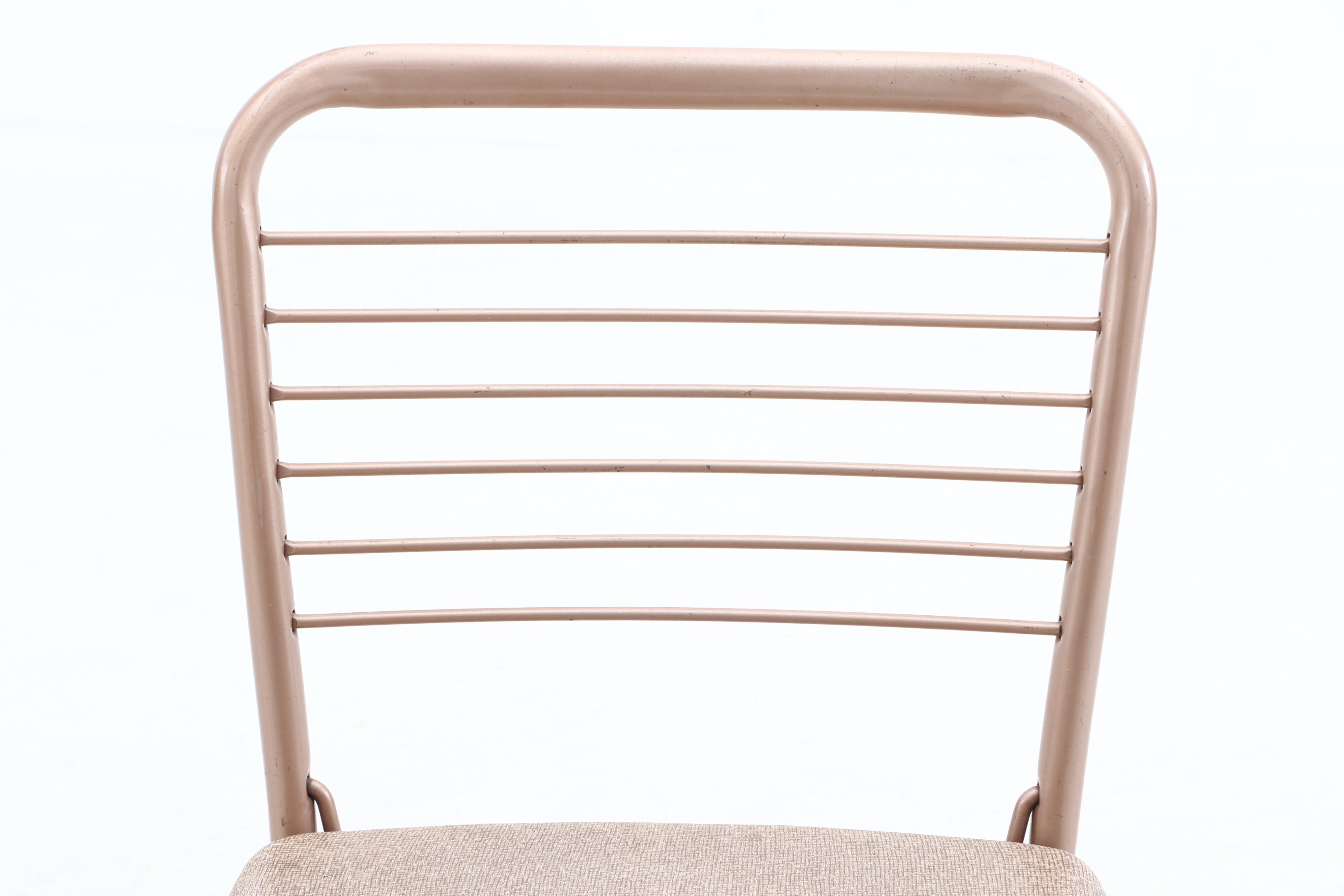 Vintage Cosco "Fashion Fold" Metal Folding Chairs From "The Old Man & The Gun"