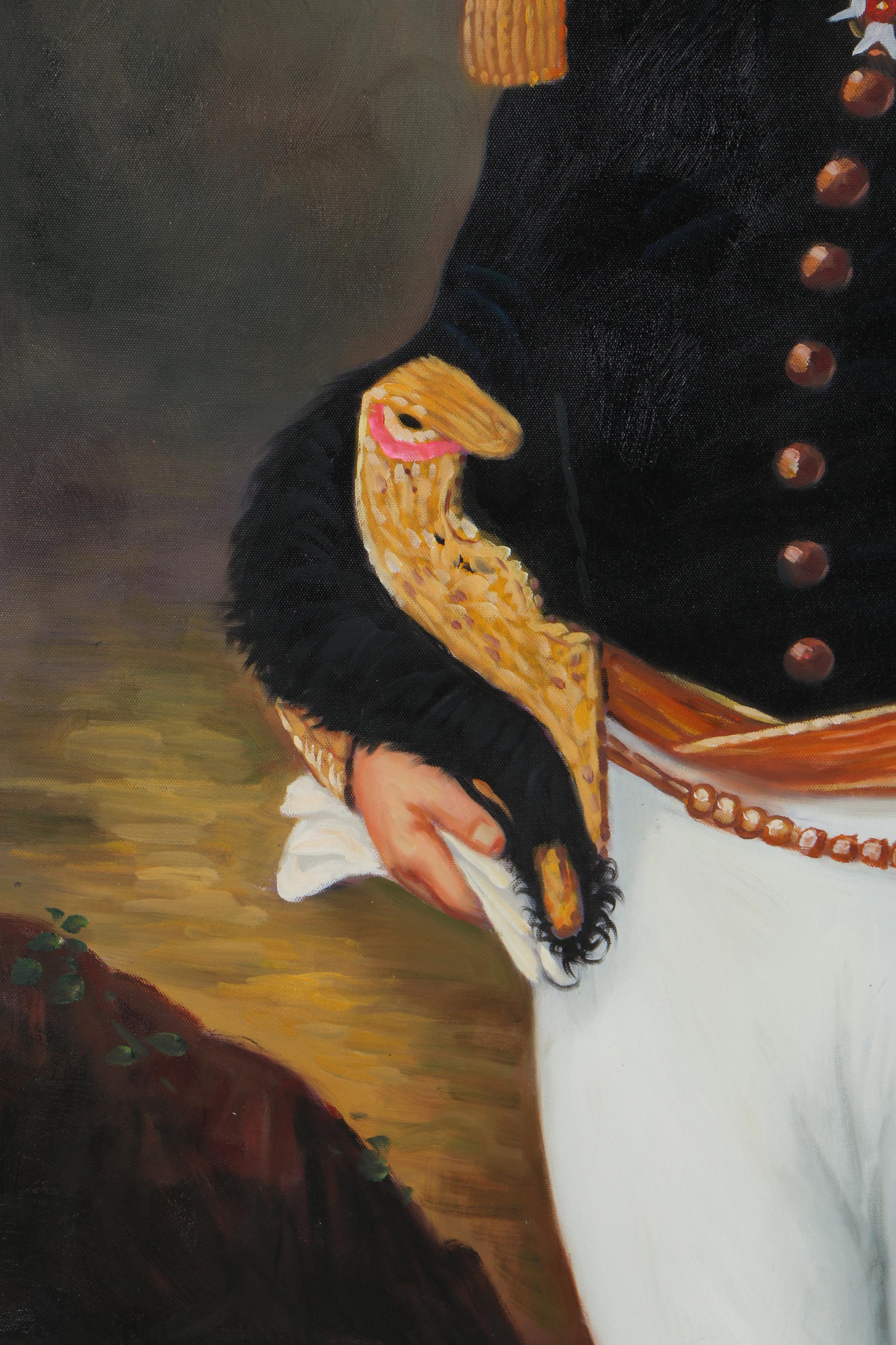 Oil Painting Portrait of Anthropomorphic Dog