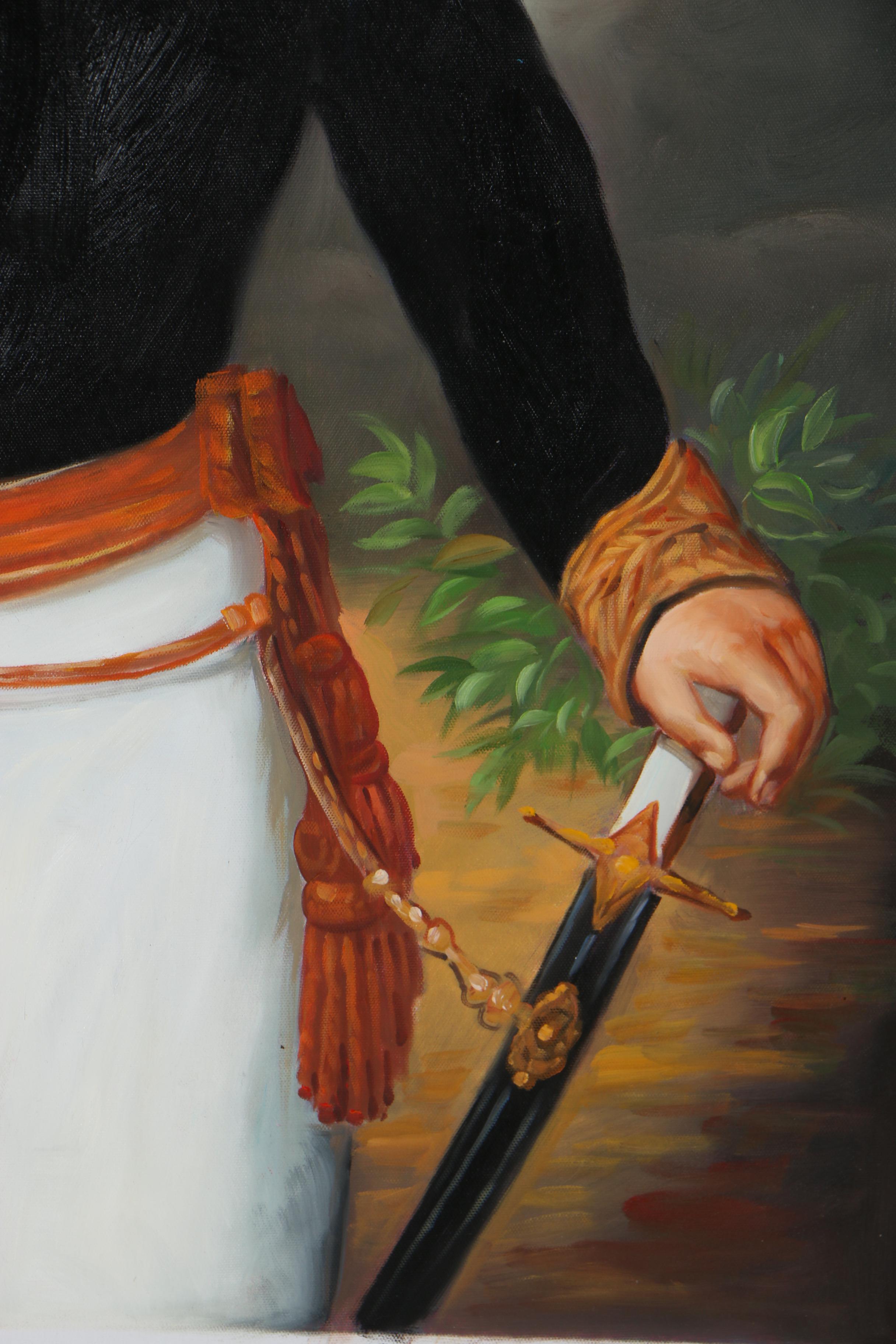 Oil Painting Portrait of Anthropomorphic Dog