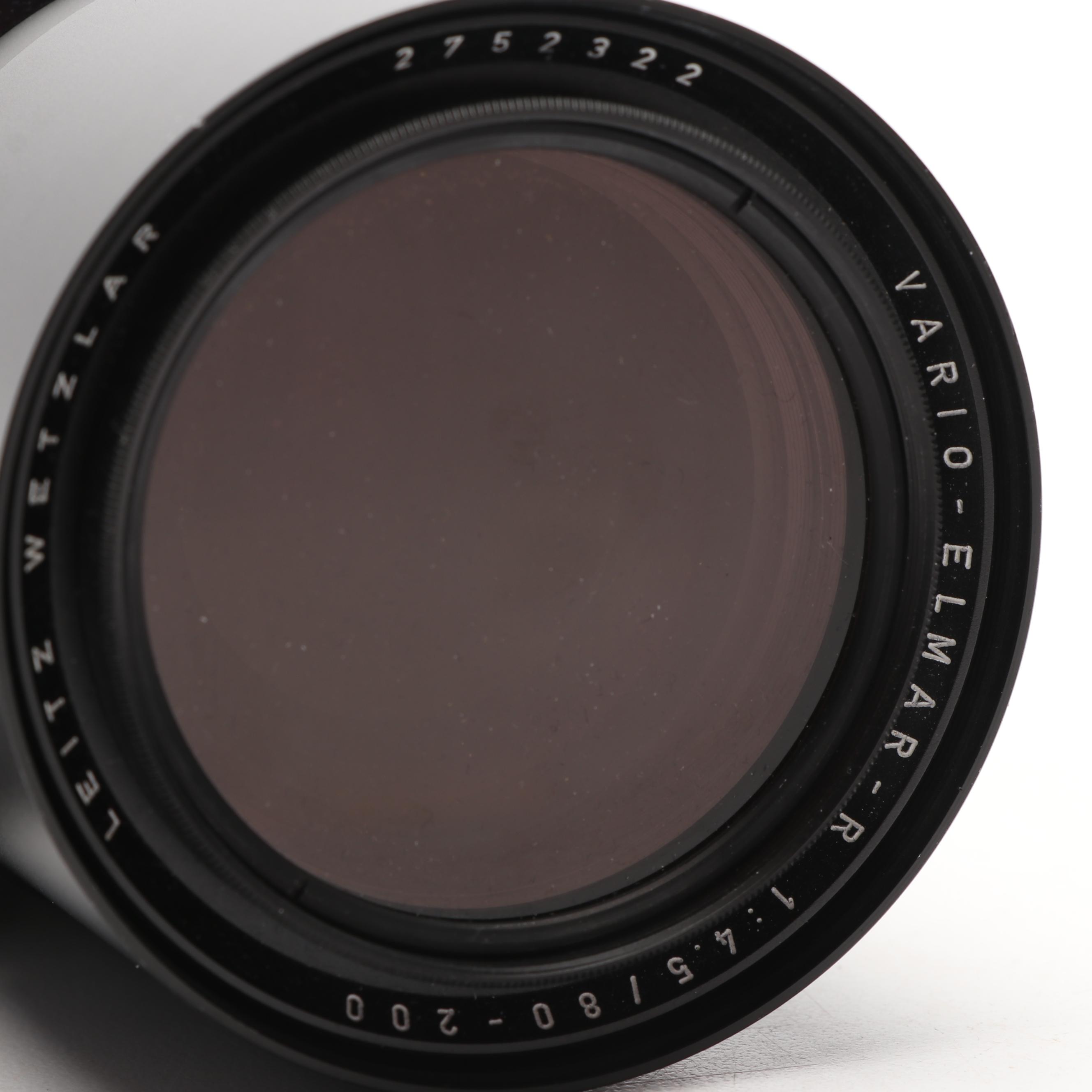 Leica R5 Camera with Tiffen 55mm 812 Lens and Accessories