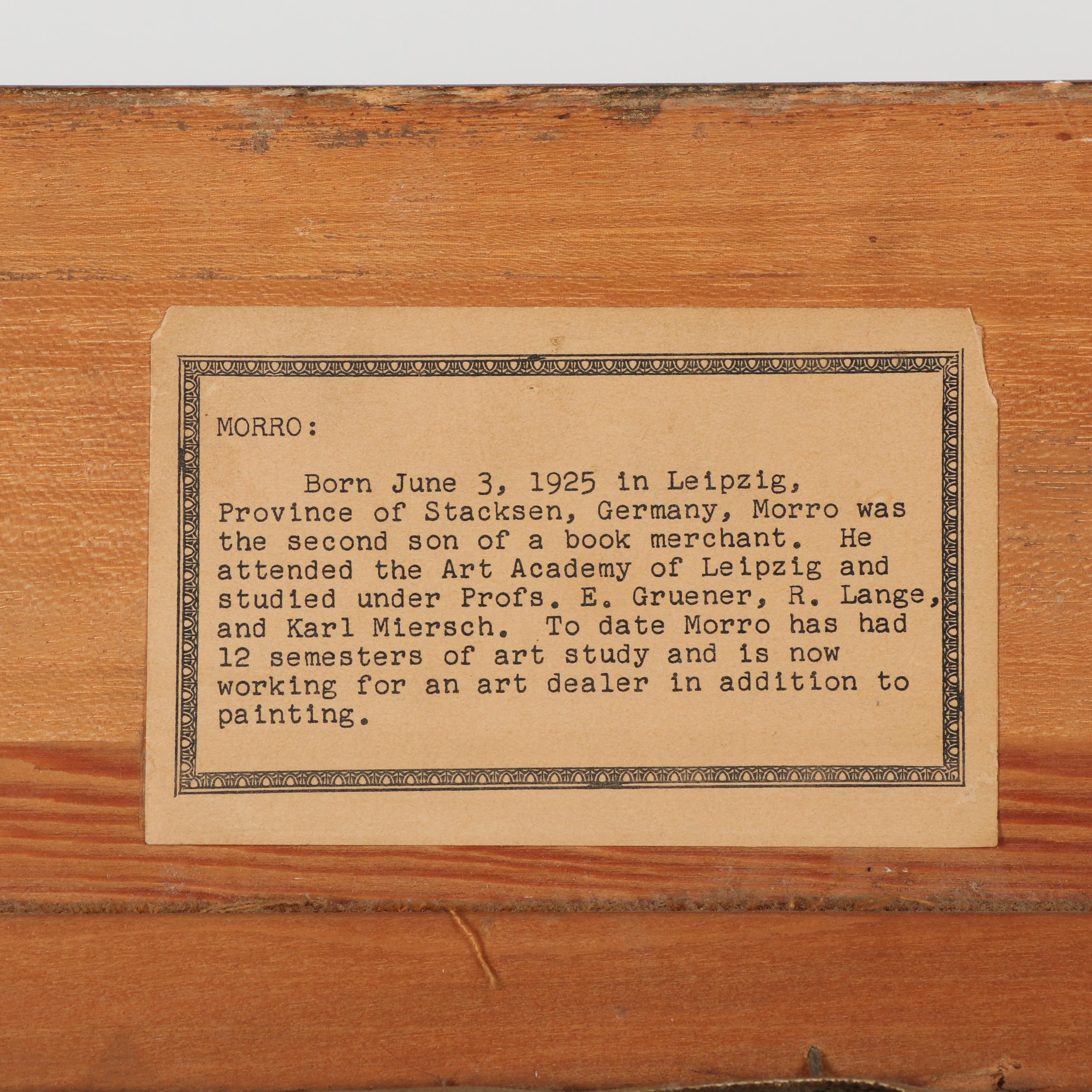 Ingfried Paul Henze Morro Oil Painting "Paris"