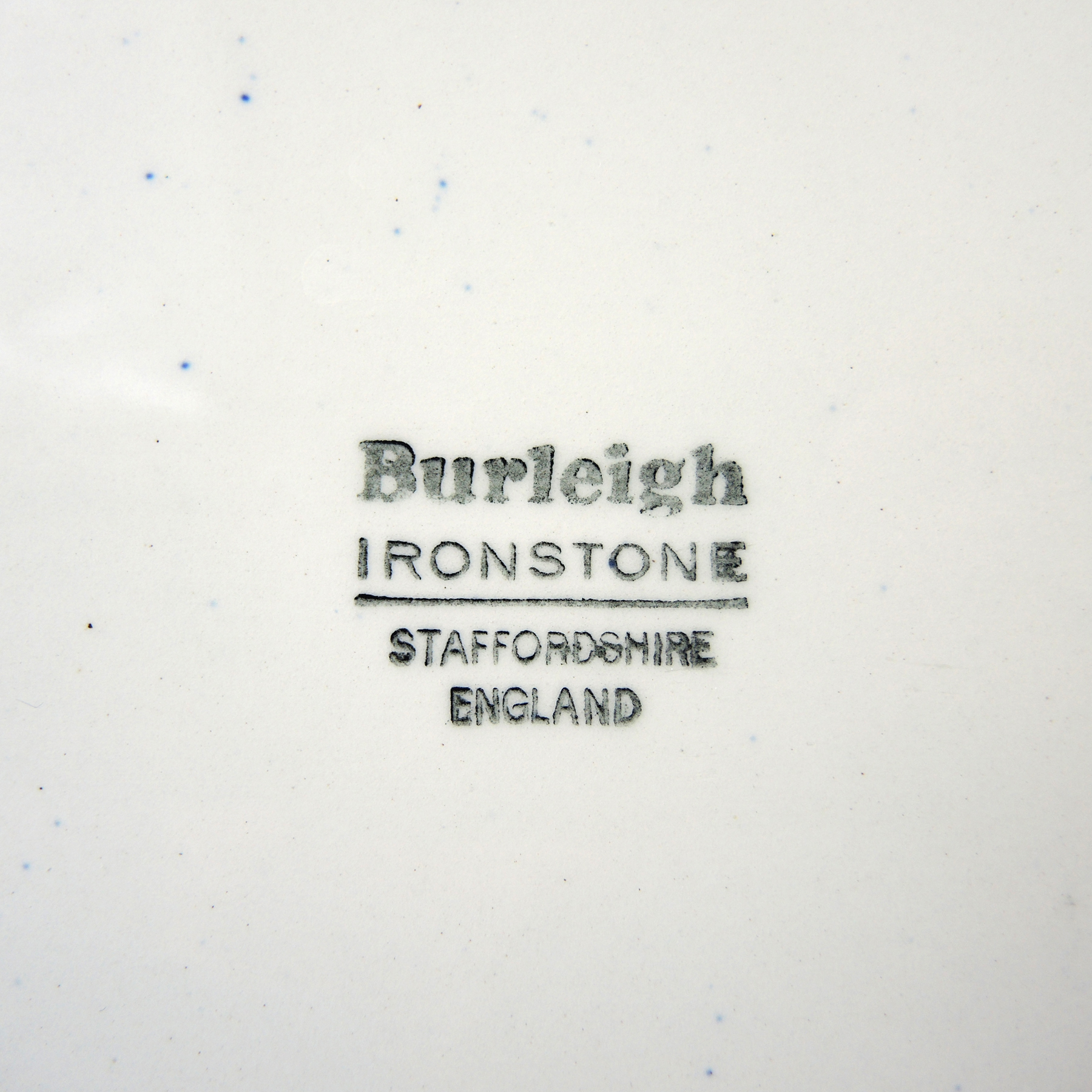 Calico Staffordshire Burleigh Crowned Stamped Dinnerware