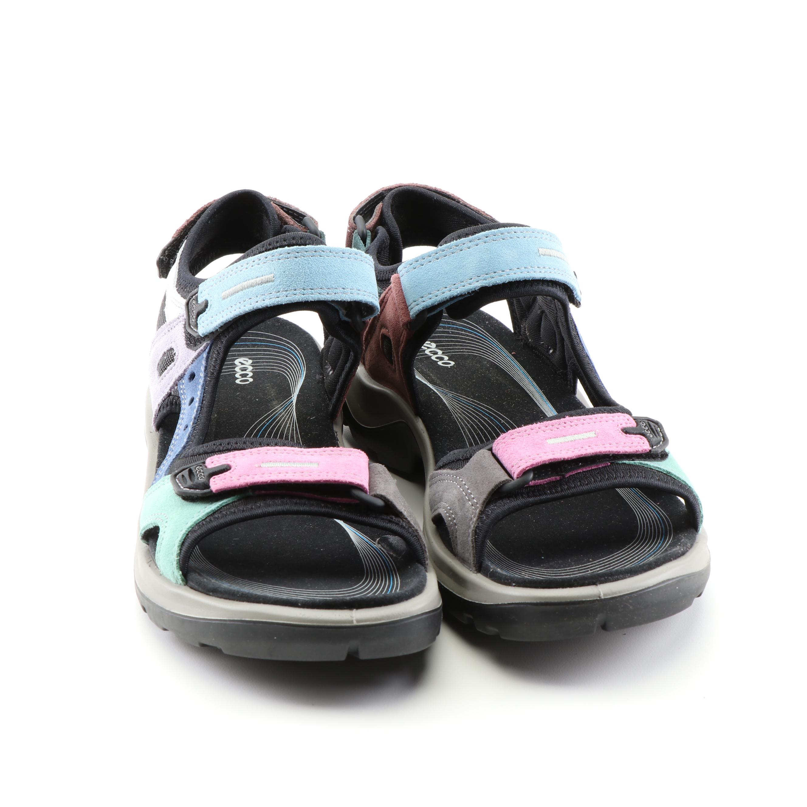 ECCO Sport Offroad Multicolor Suede Sandals