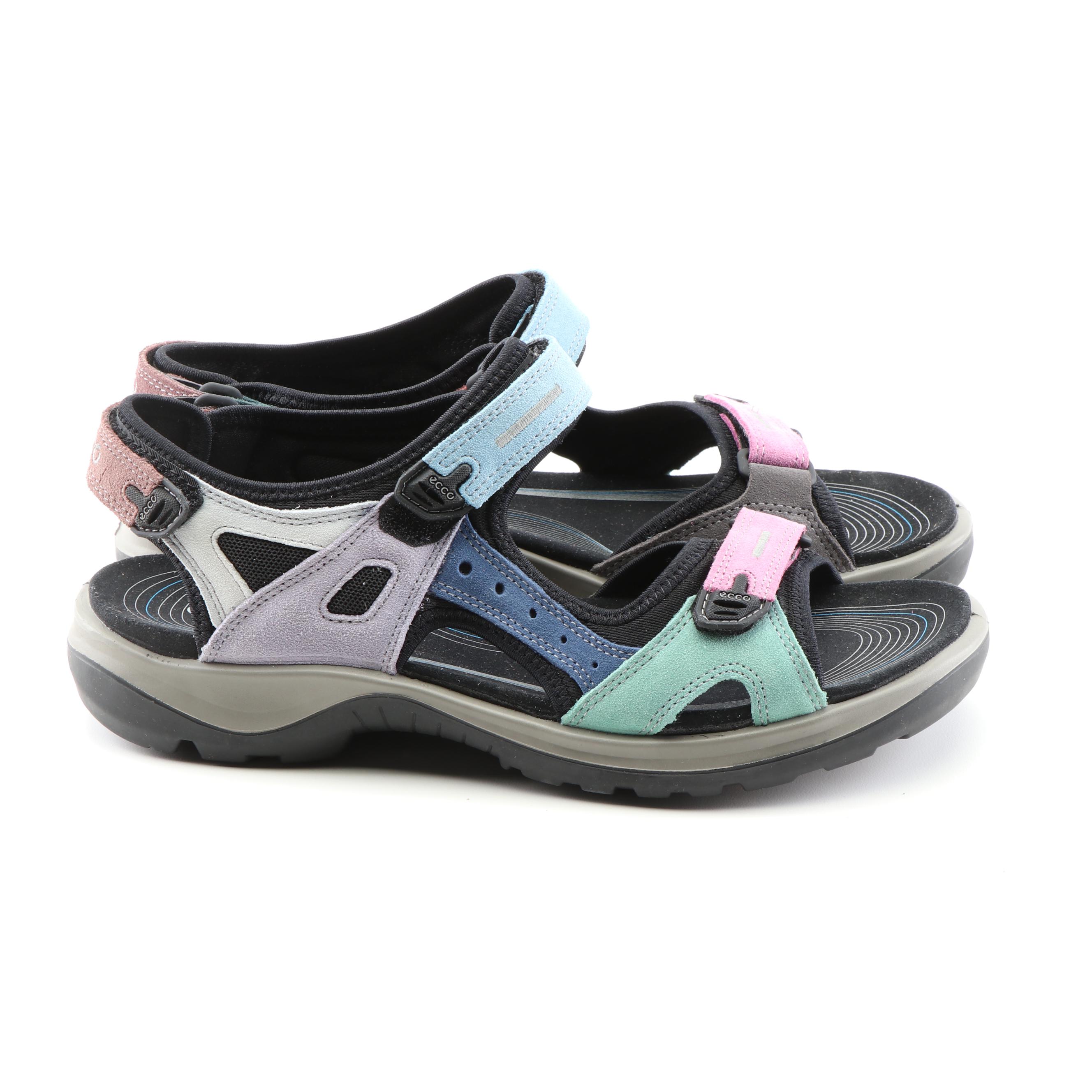 ECCO Sport Offroad Multicolor Suede Sandals