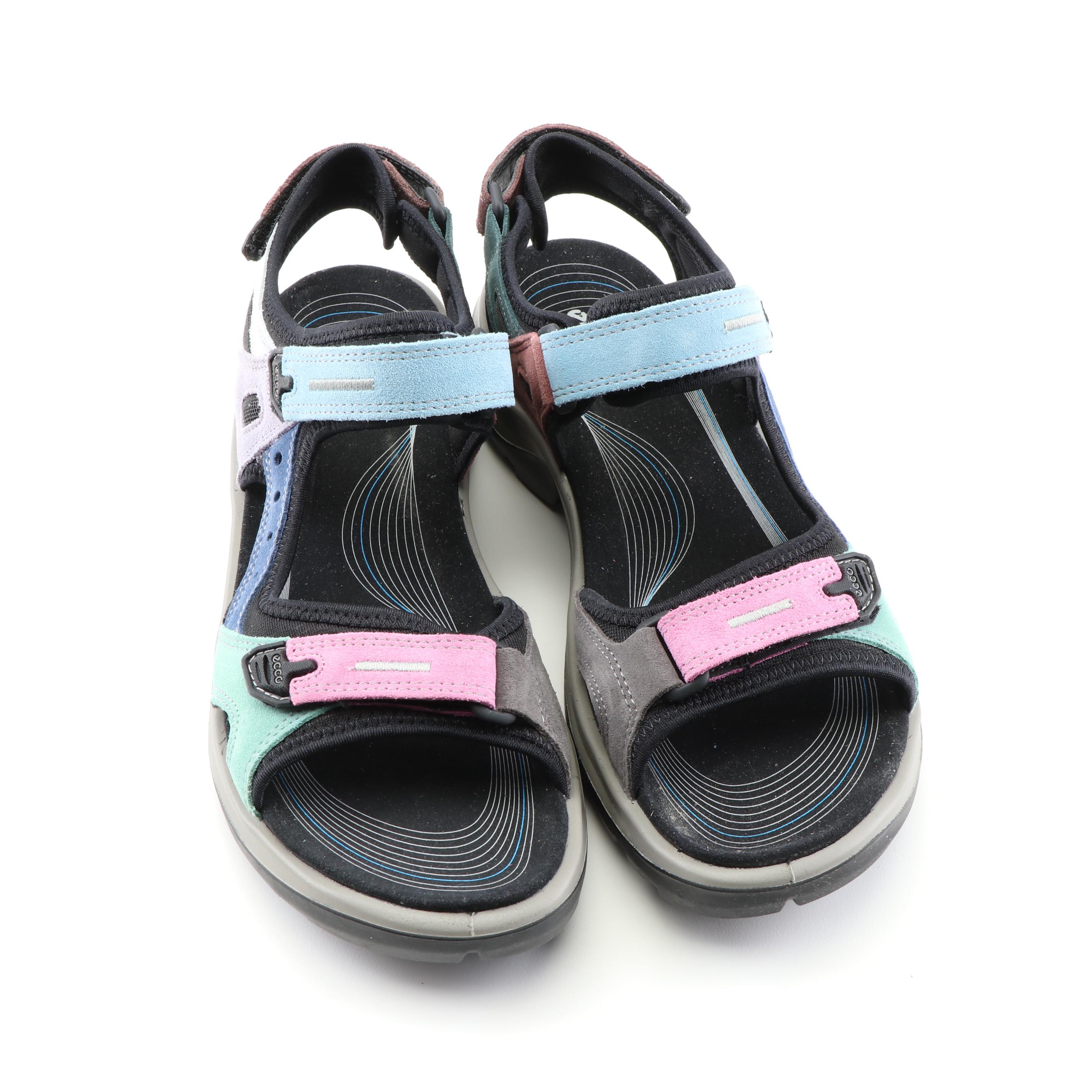 ECCO Sport Offroad Multicolor Suede Sandals
