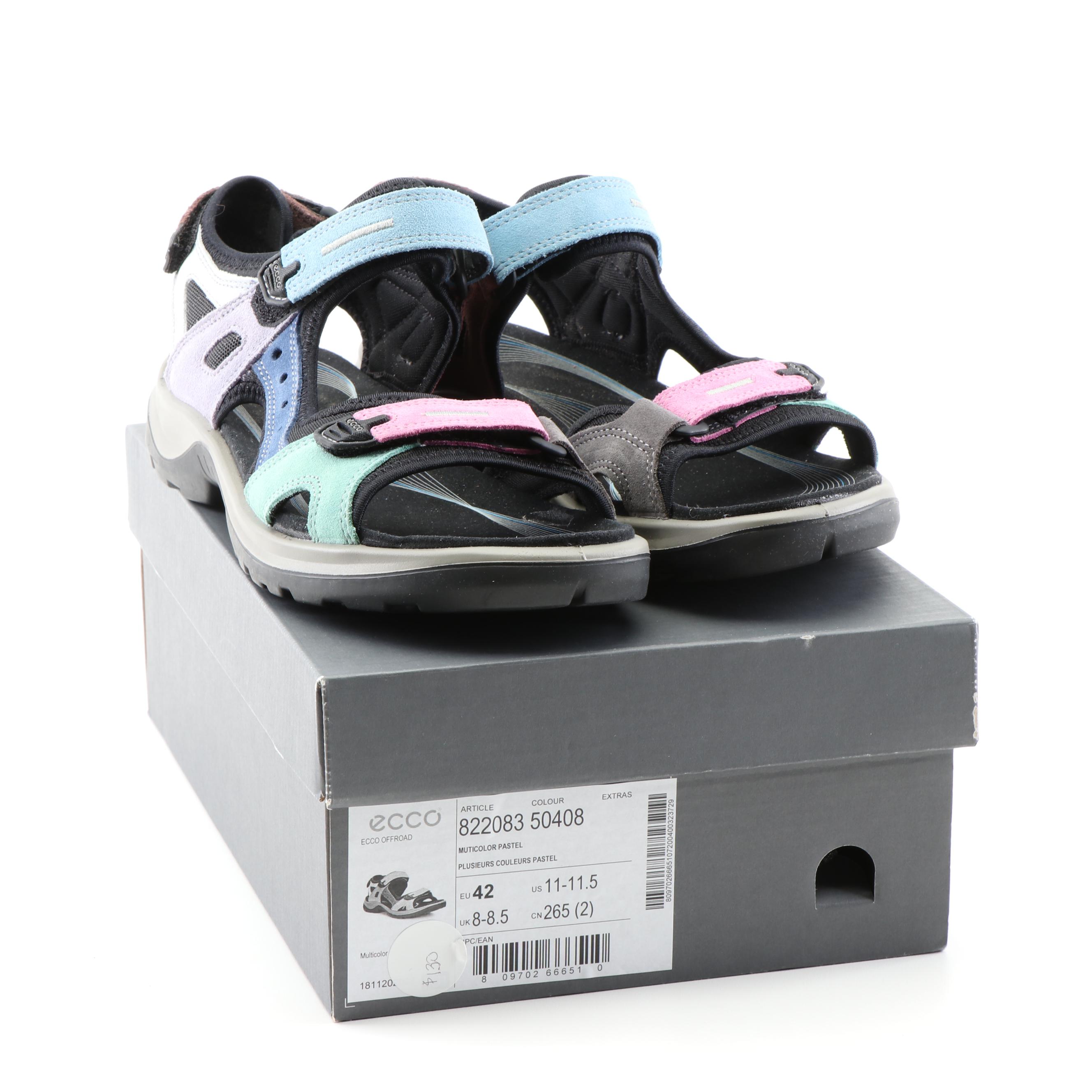 ECCO Sport Offroad Multicolor Suede Sandals