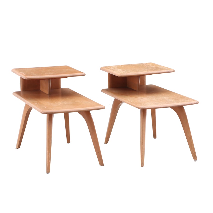 Mid Century Modern Maple End Tables by Heywood-Wakefield