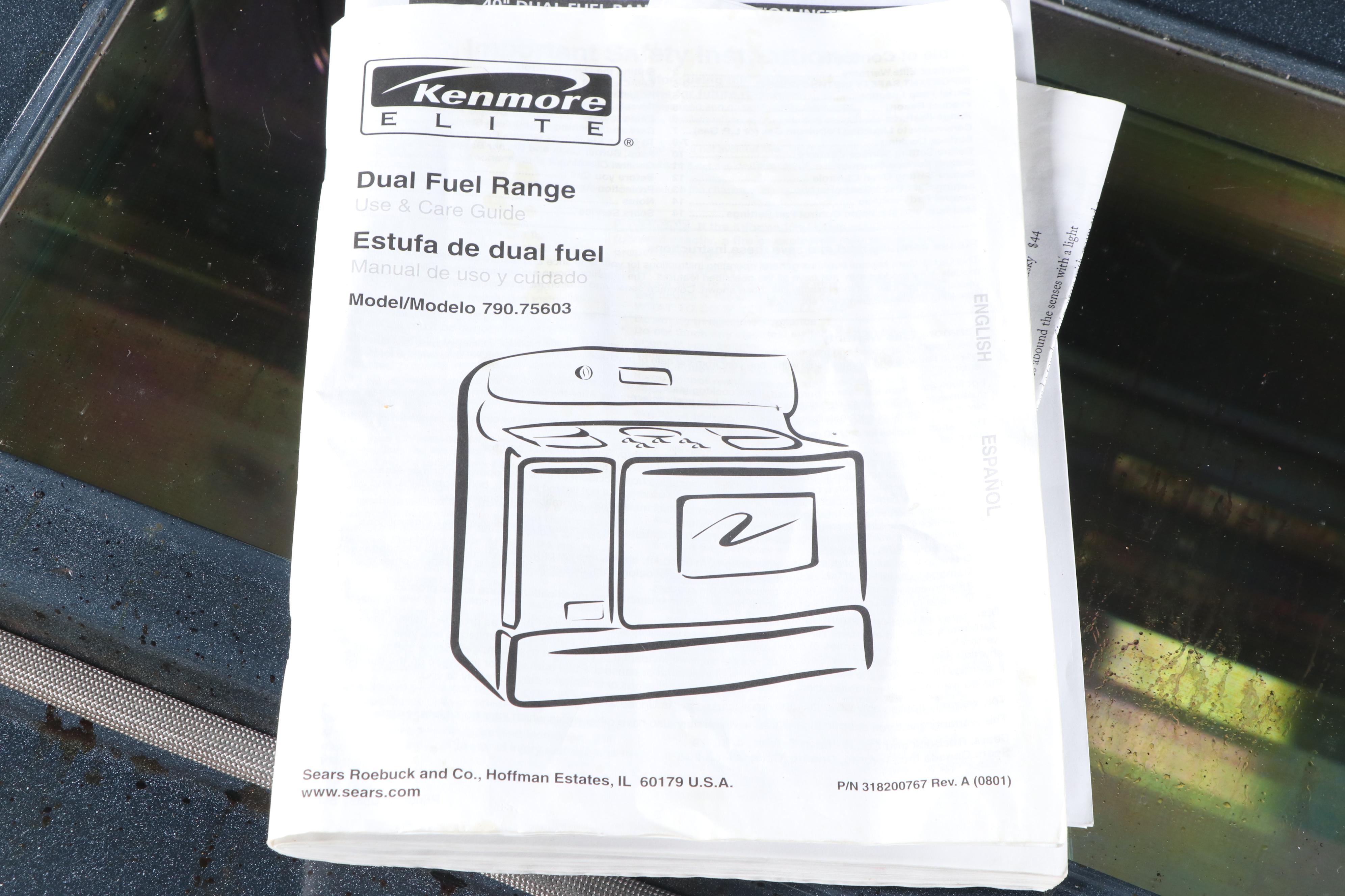 Kenmore Elite Dual Fuel Range