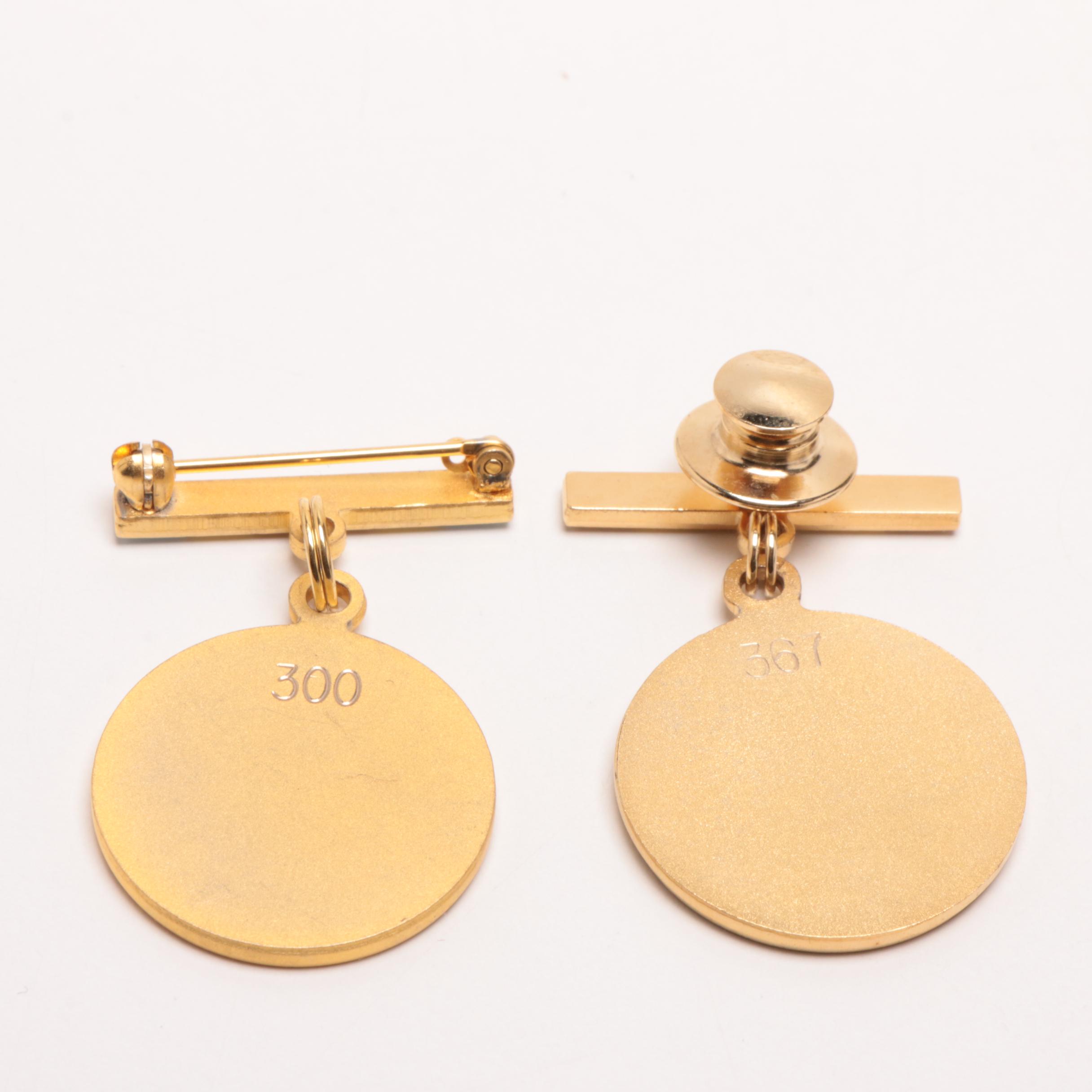 1990s-2000s Keeneland Race Track "Lady Charm Pins" from Host Collection