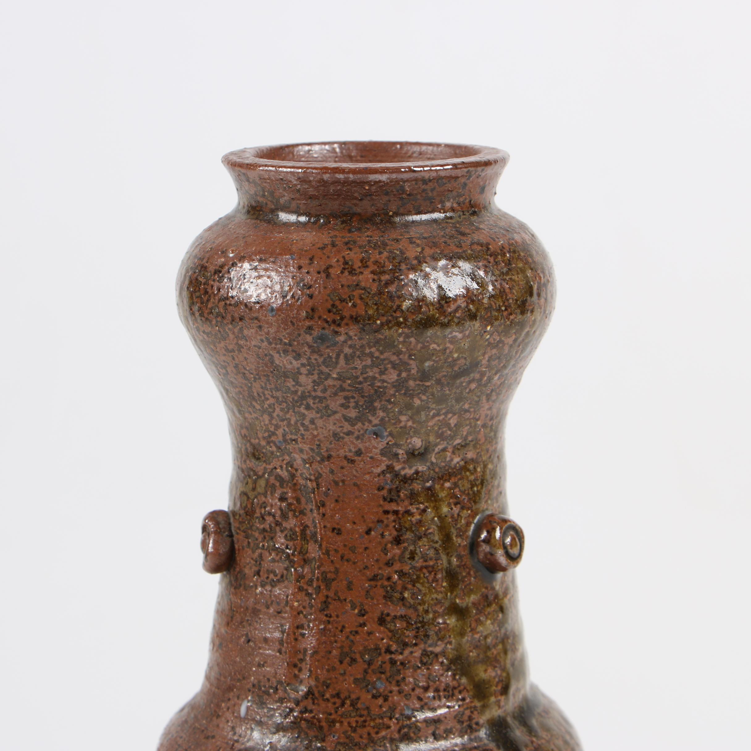 Japanese Bizen Ware Pottery Vase, 20th Century