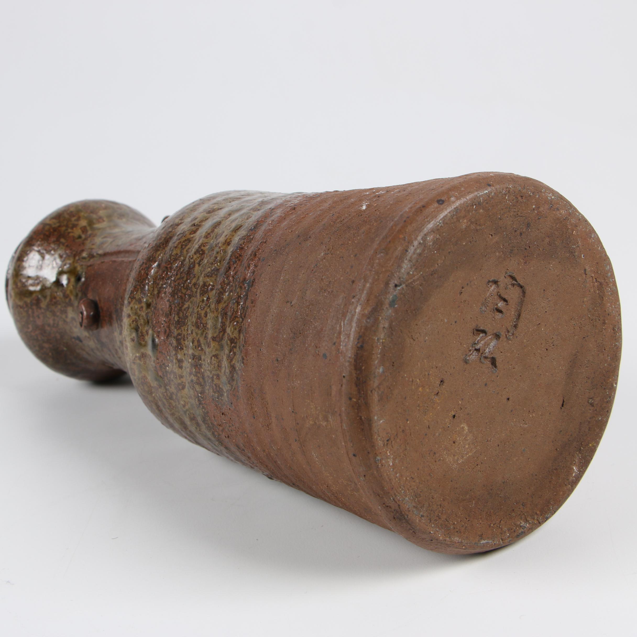 Japanese Bizen Ware Pottery Vase, 20th Century