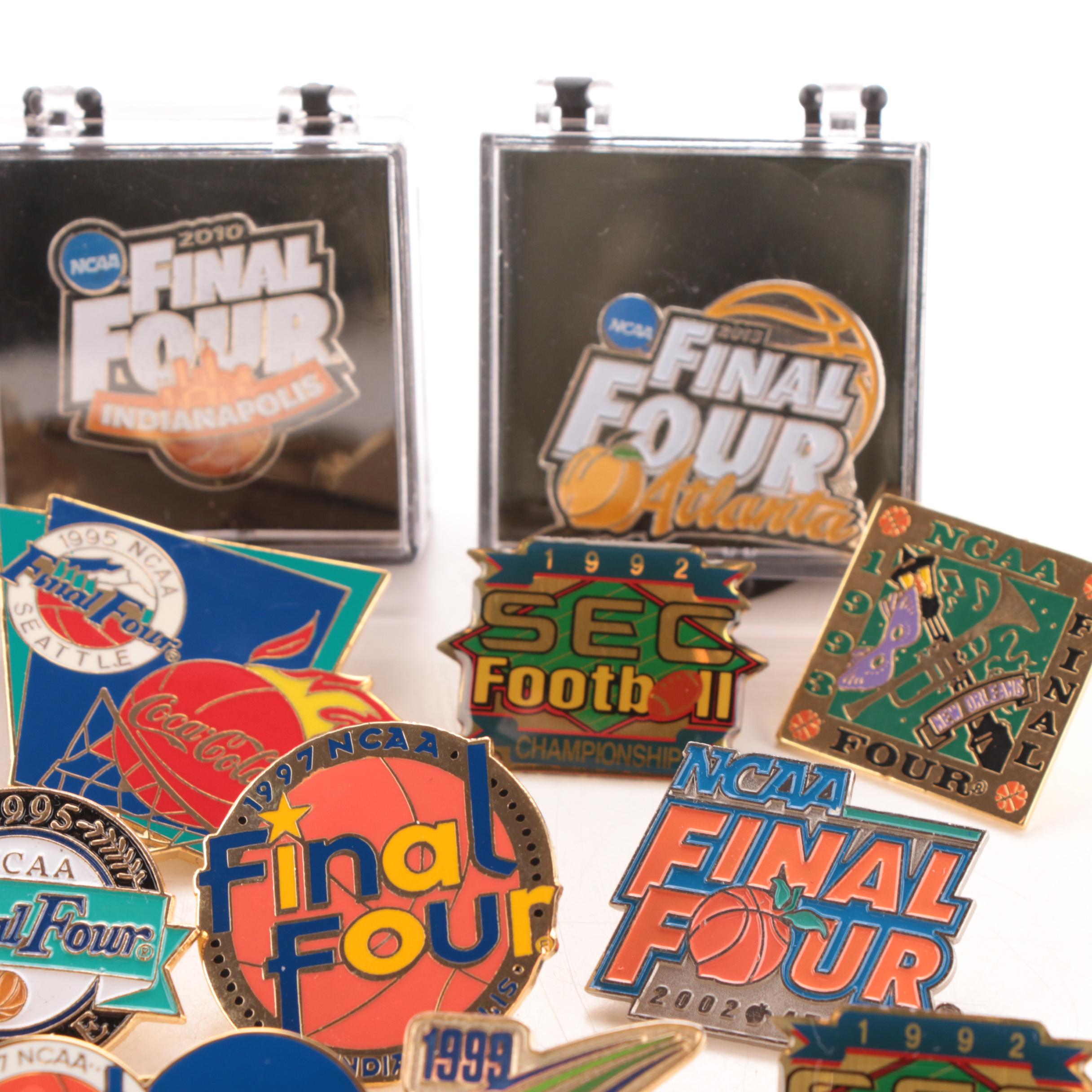 1990s-2000s Final Four and SEC NCAA Basketball Collectible Pins