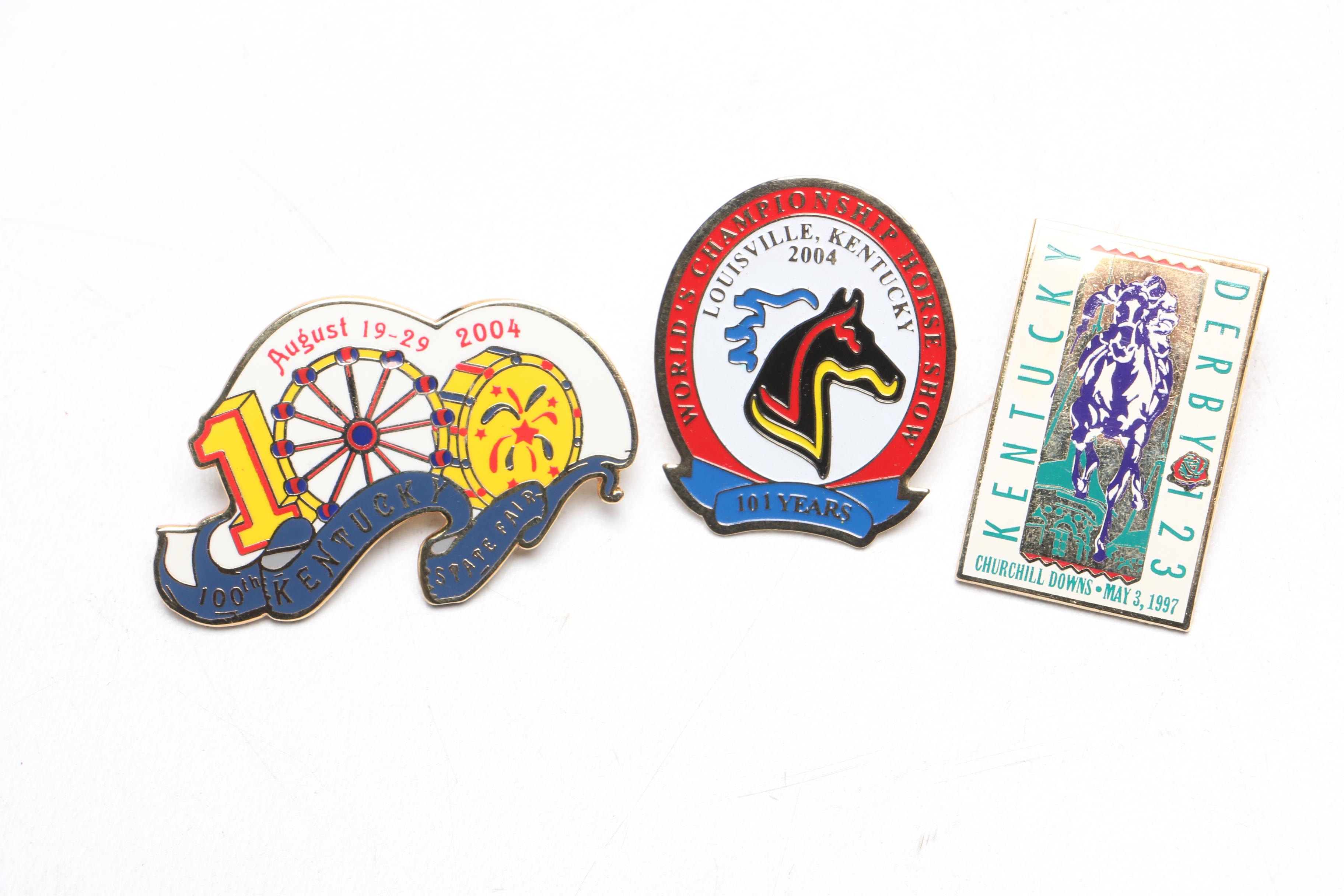 "The Breeder's Cup," "Kentucky Derby," and other Horse Racing Pins and More