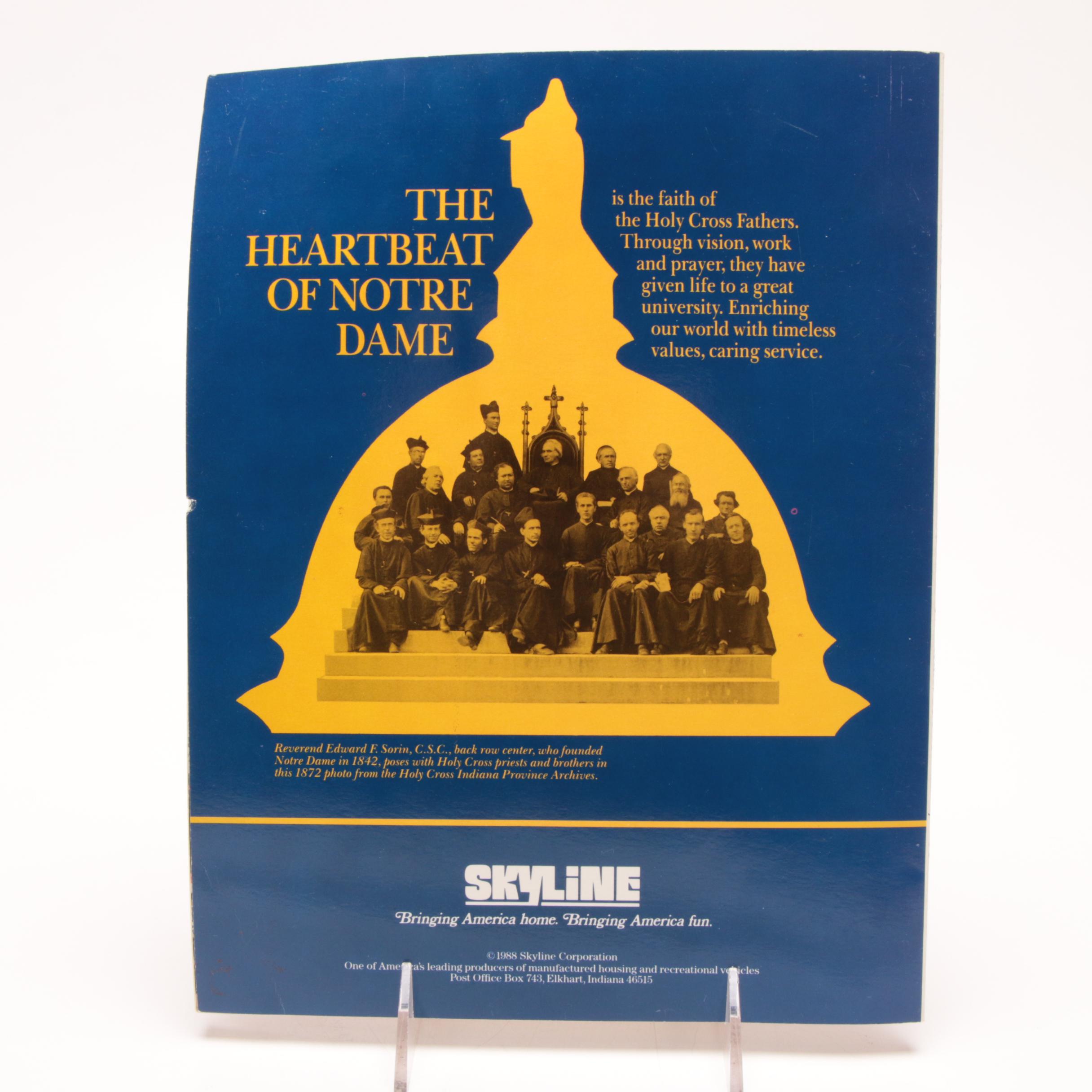 (HOF) Paul Hornung Signed Notre Dame Vs. Air Force Football Program