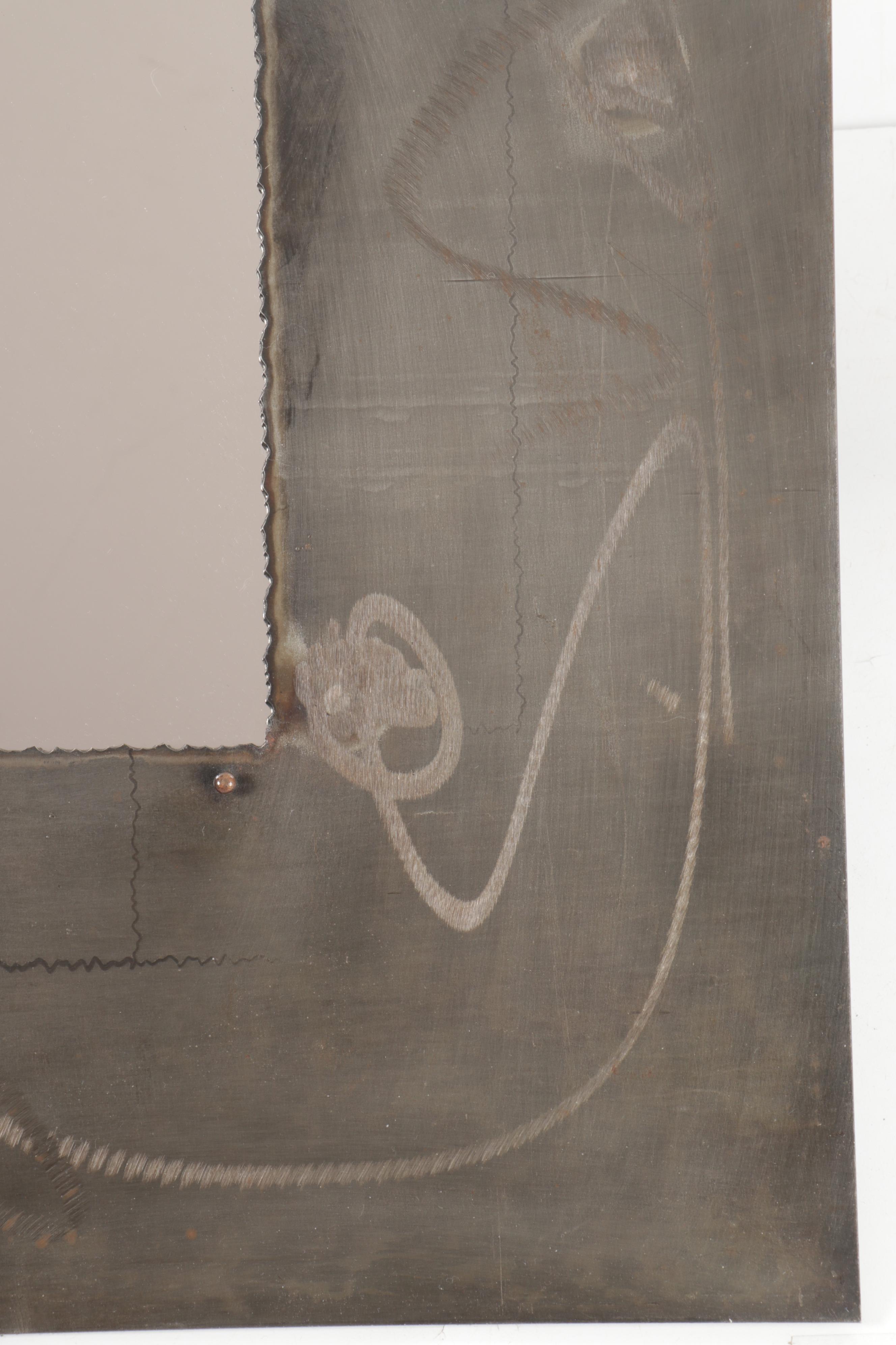 Izabel Lam New York Brushed Steel Accent Mirror