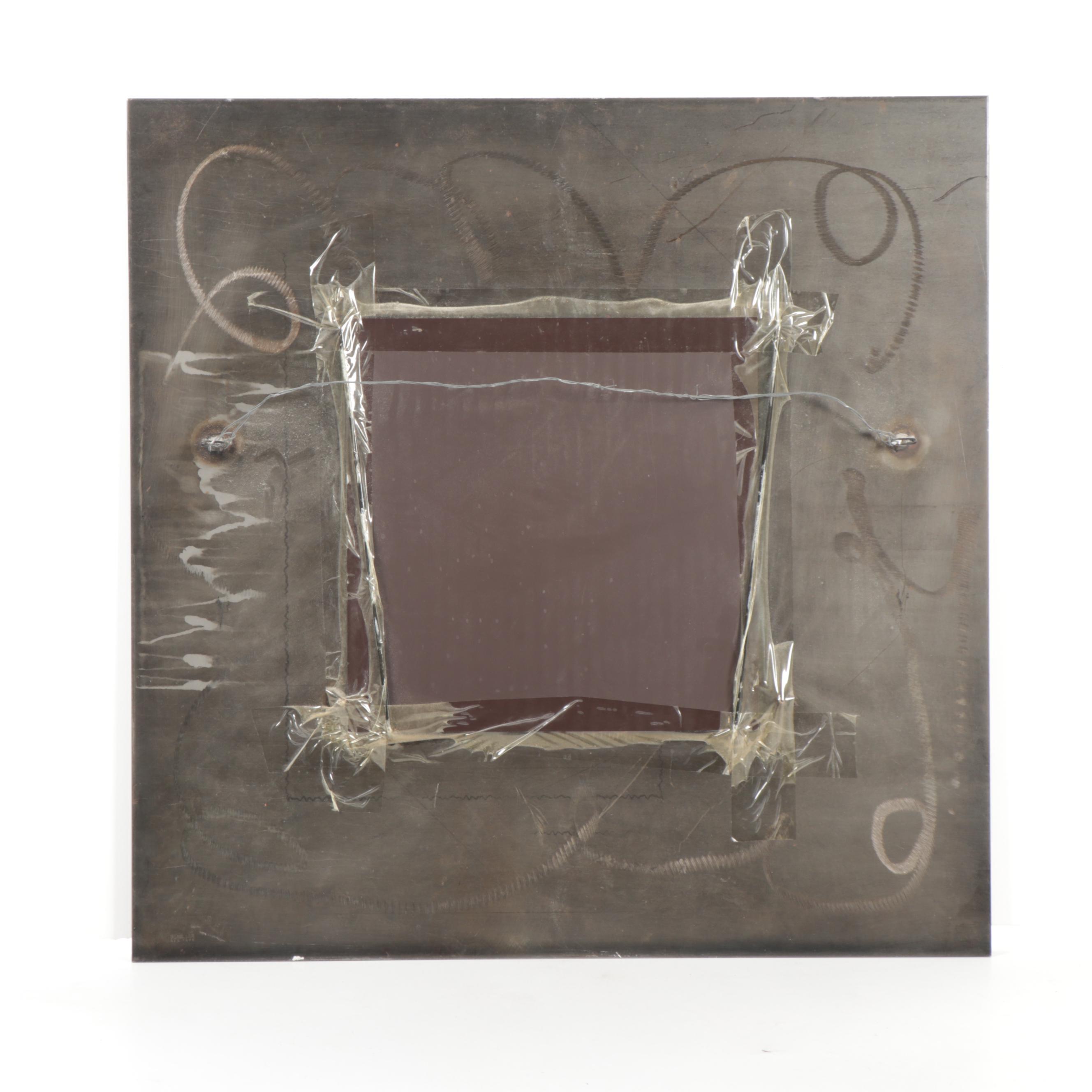 Izabel Lam New York Brushed Steel Accent Mirror