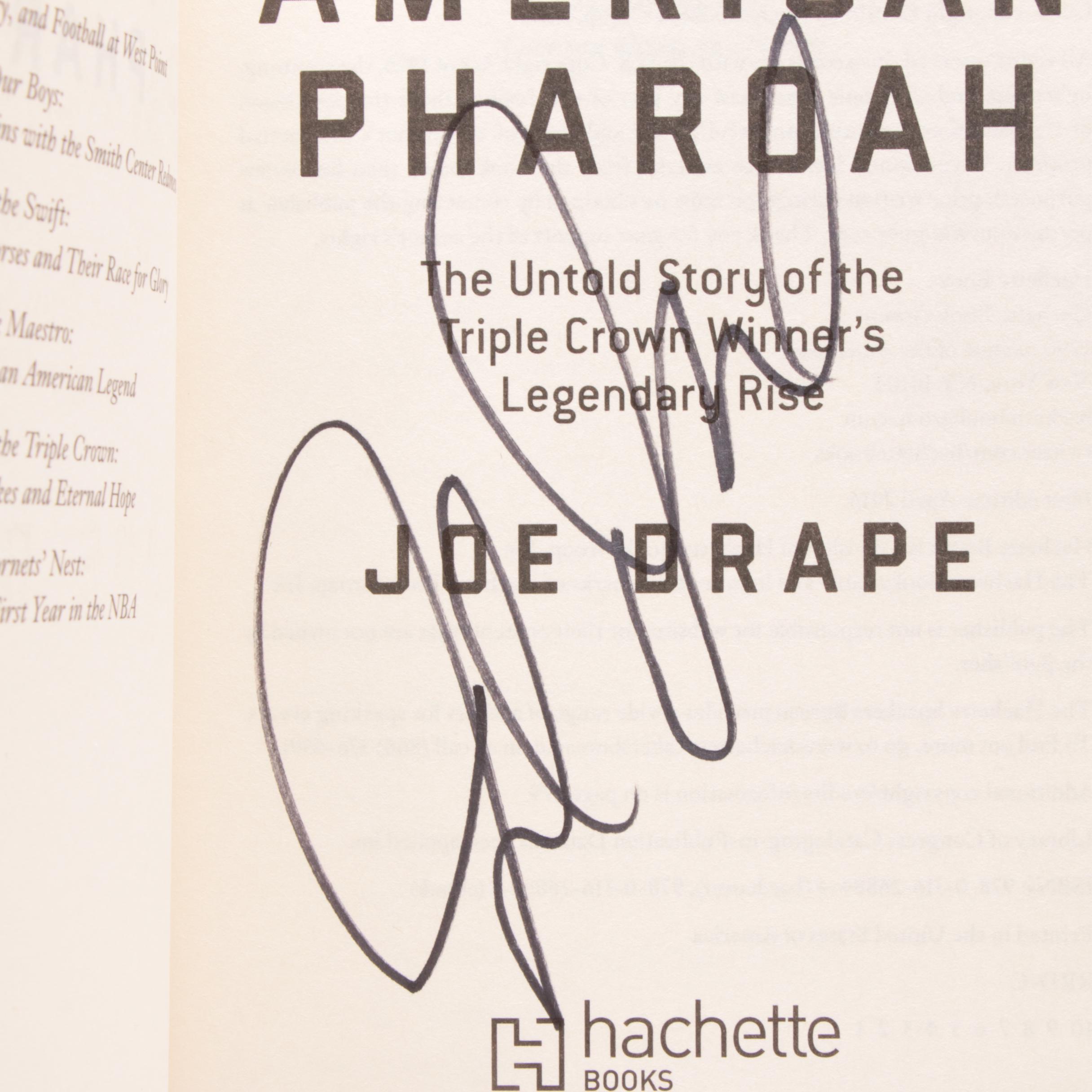 2016 Joe Drape Signed "American Pharoah" Hardcover Book
