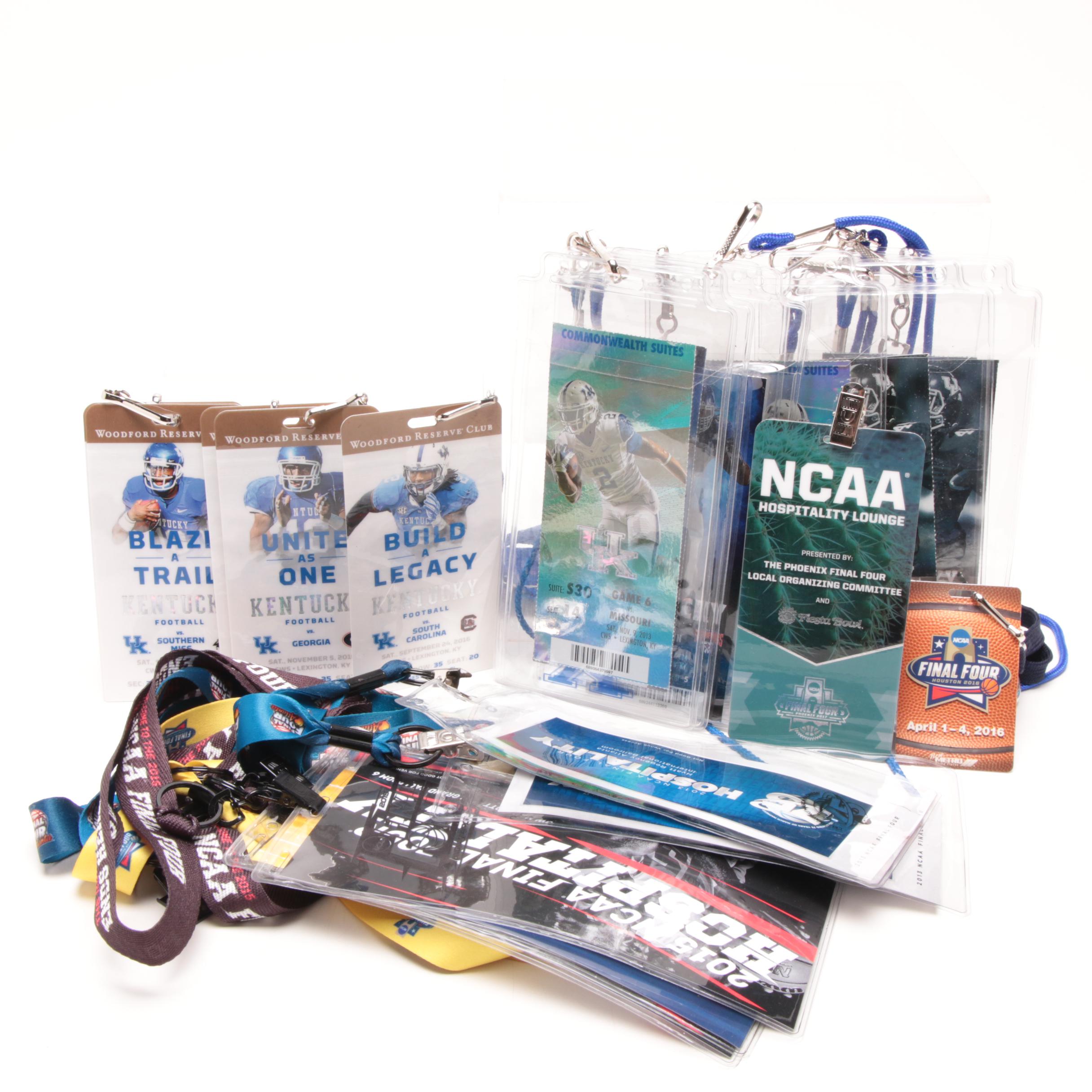Allotment Final Four and University of Kentucky Football Passes Lanyards