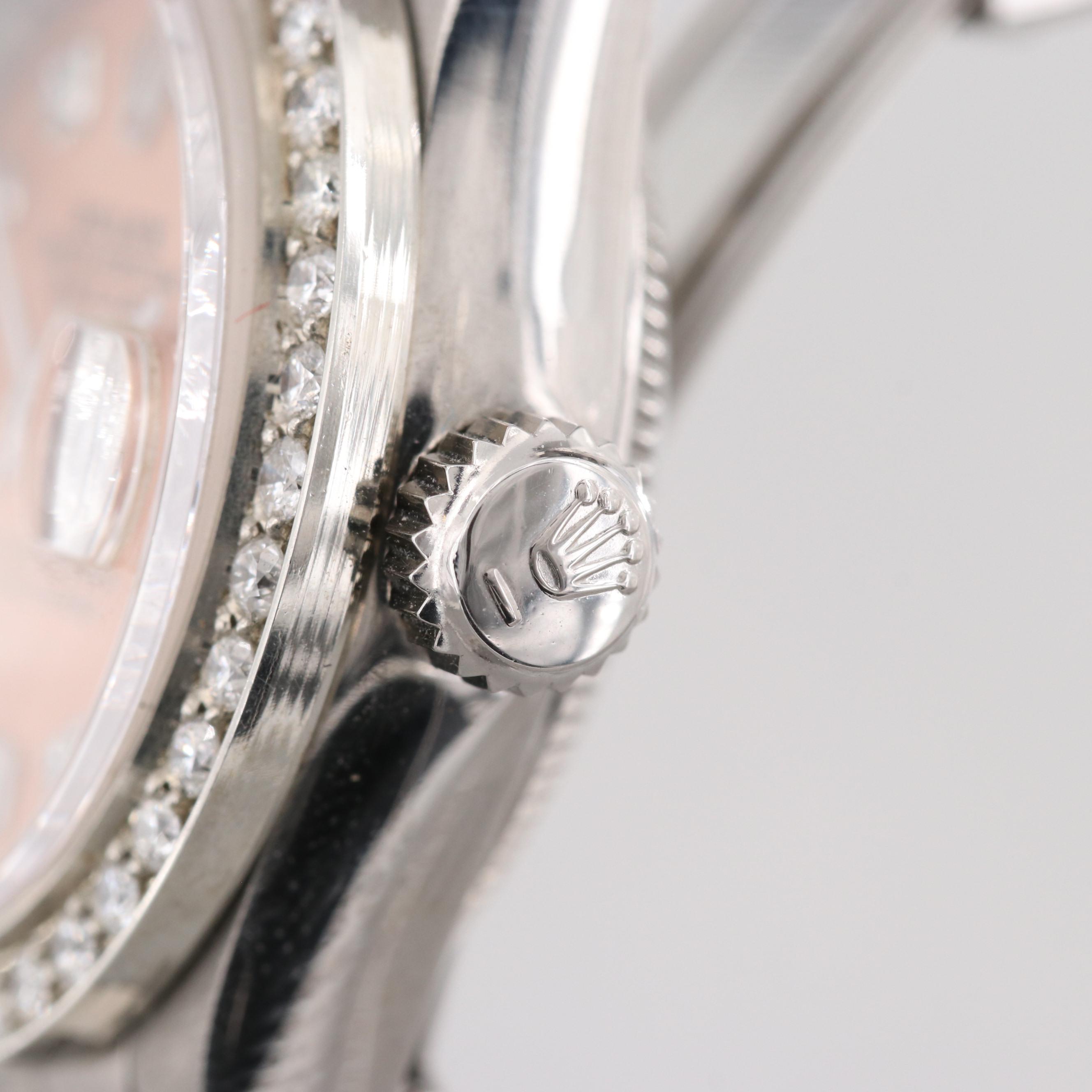 Rolex Datejust Stainless Steel Diamond Automatic Watch, 1987