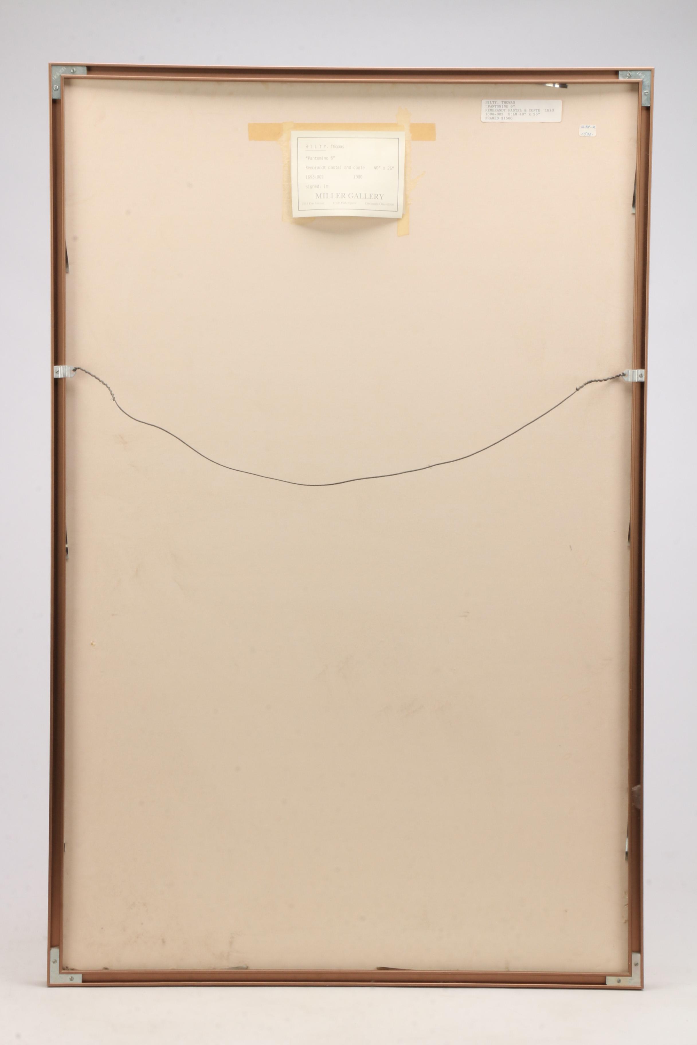 Thomas Hilty Mixed Media Drawing "Pantomine 6"