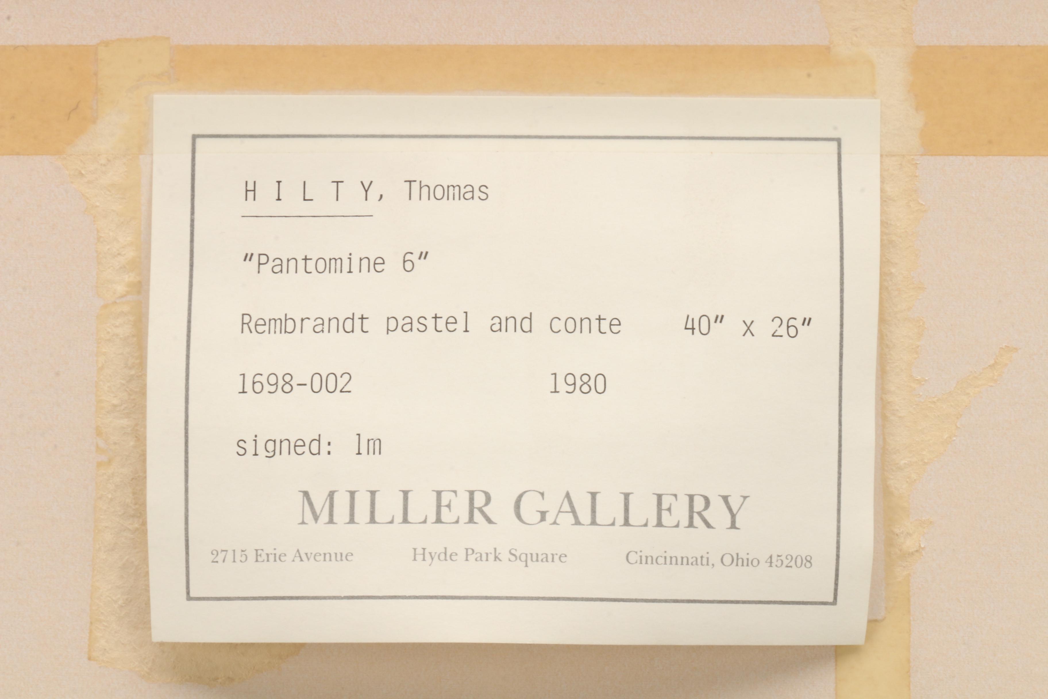 Thomas Hilty Mixed Media Drawing "Pantomine 6"