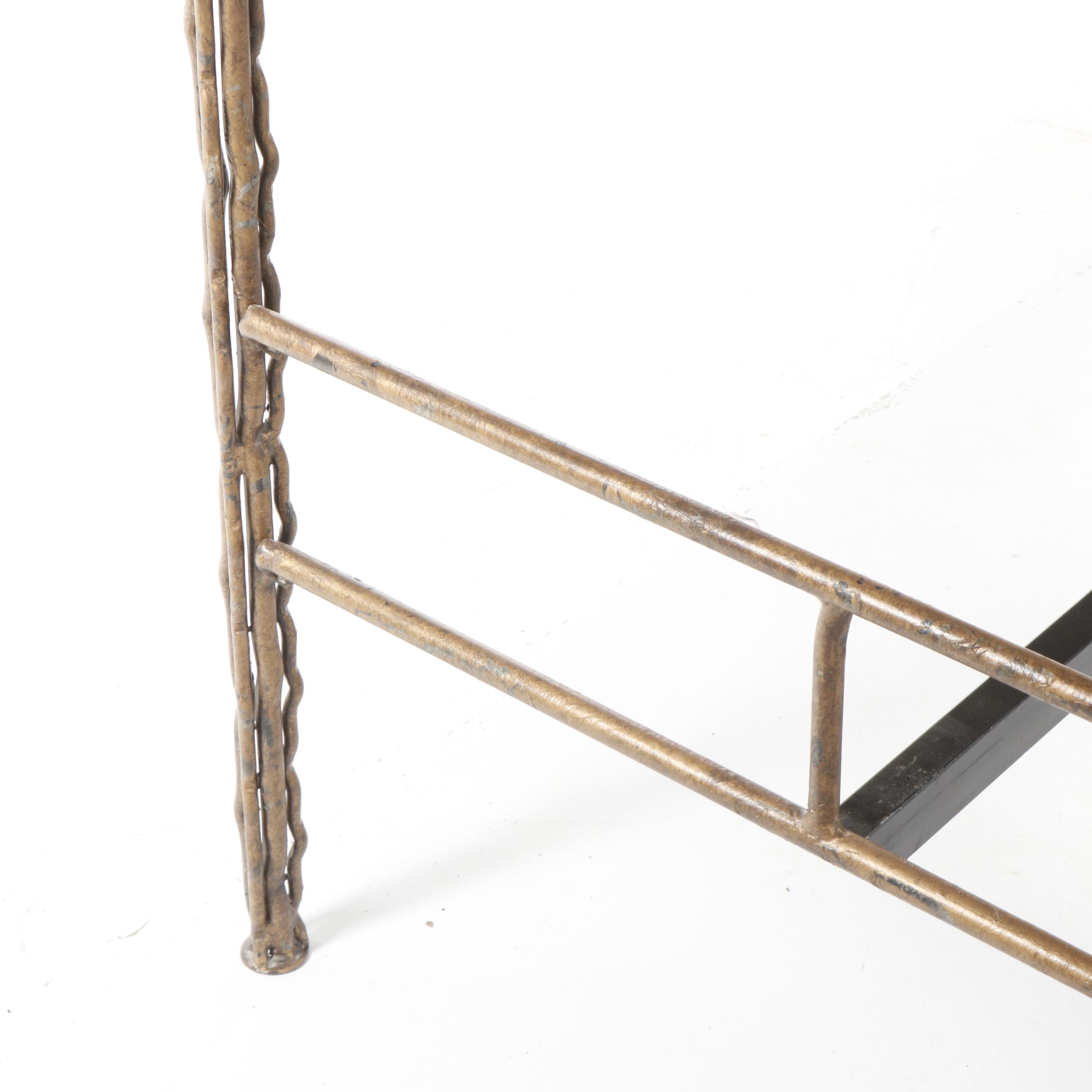 Contemporary Natural Vine Style Iron Four Poster King Bed Frame