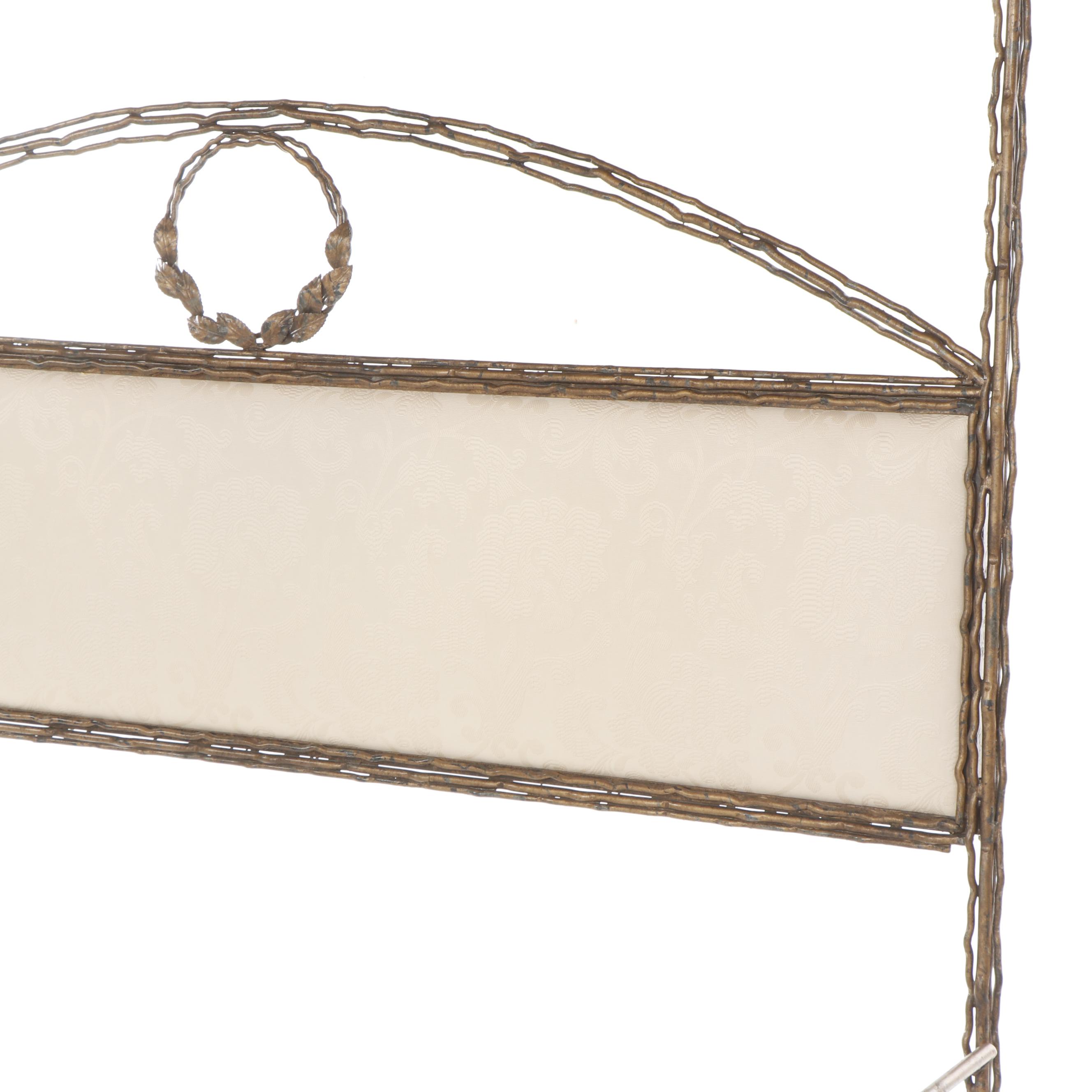 Contemporary Natural Vine Style Iron Four Poster King Bed Frame