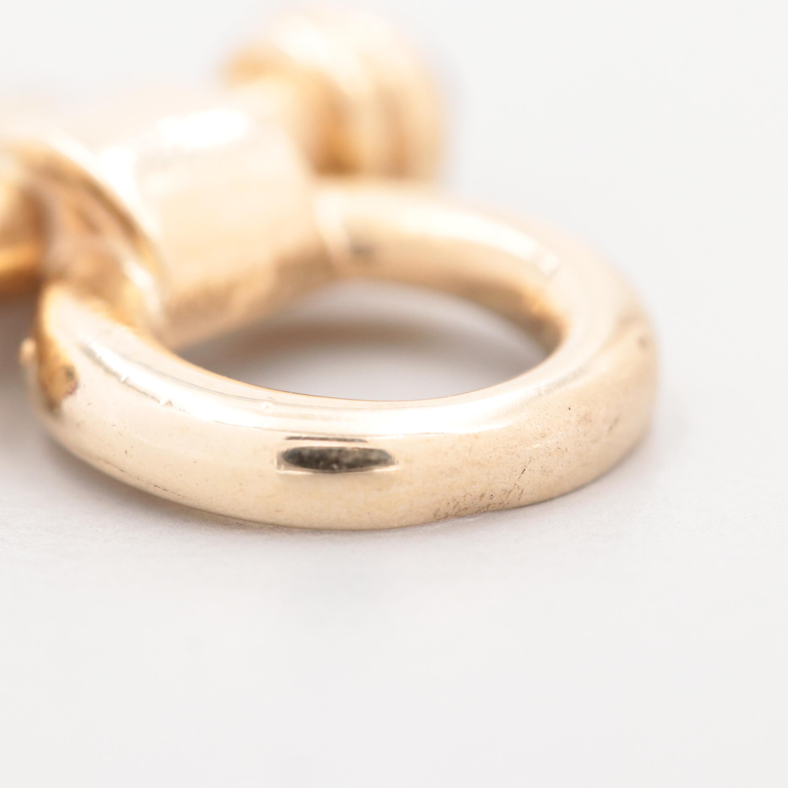 14K Yellow Gold Gemstone Bracelet