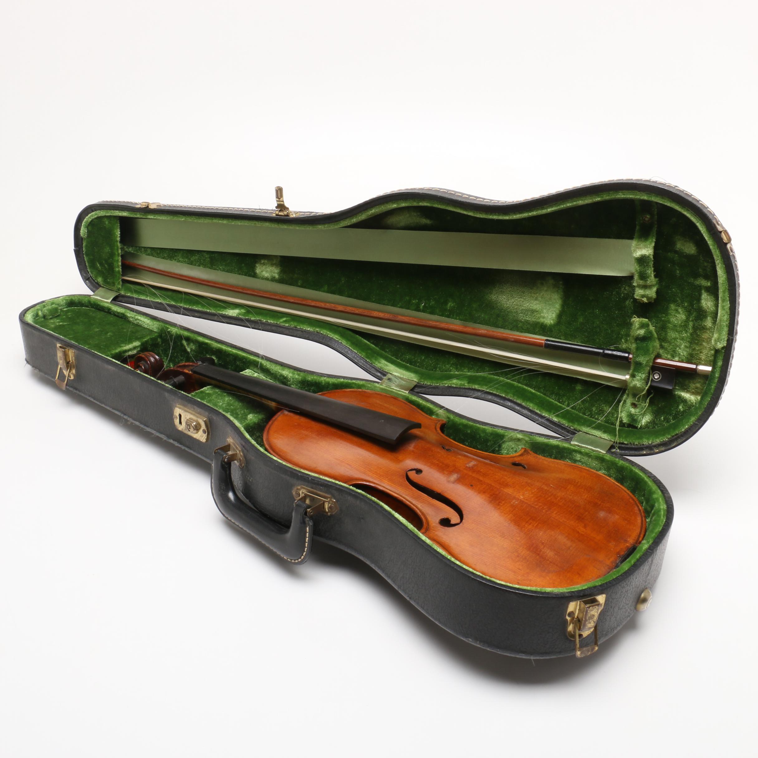 1904 Robert Glier Rudolf Wurlitzer Violin and Dodd Bow