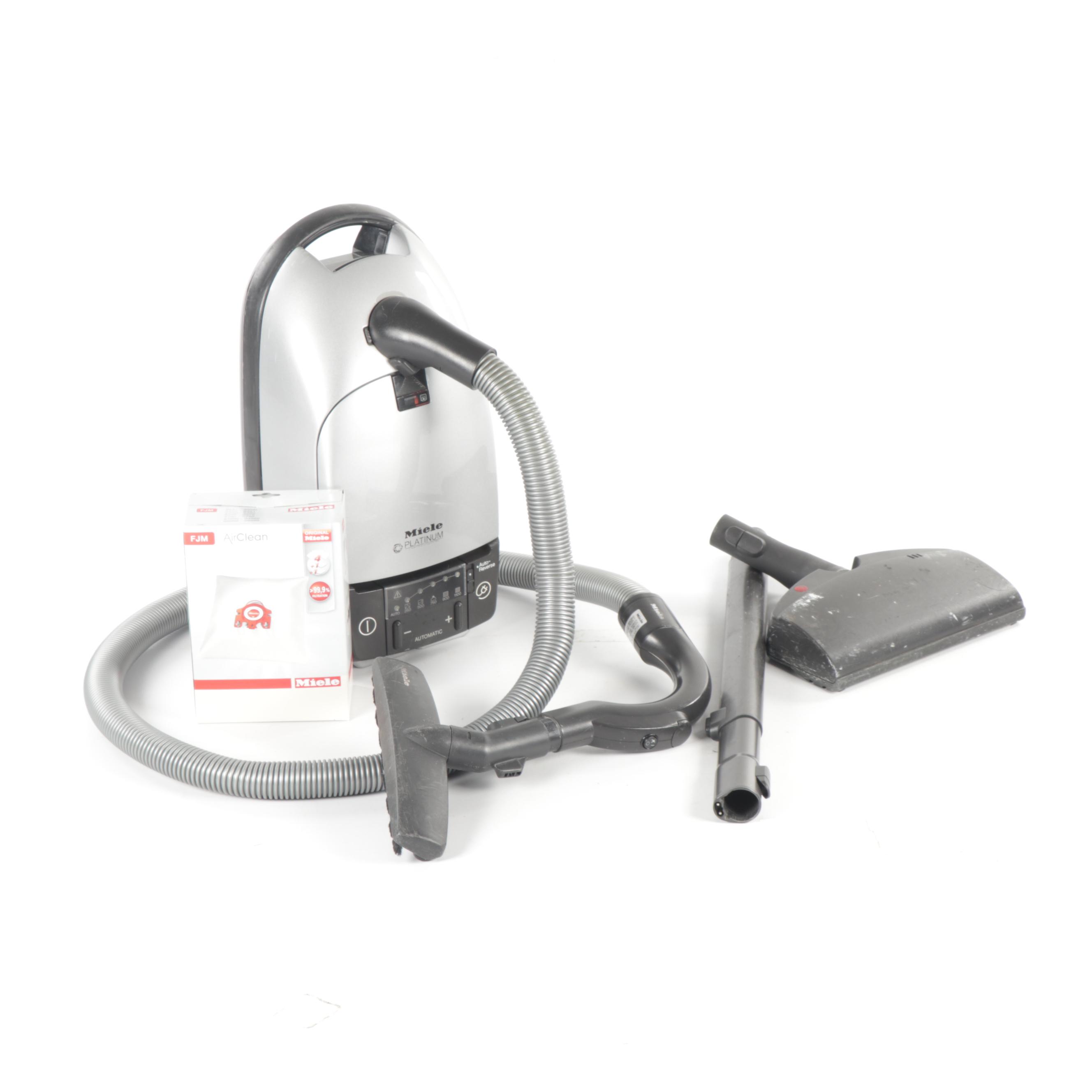 Miele Platinum Limited Edition Canister Vacuum with Retractable Cord