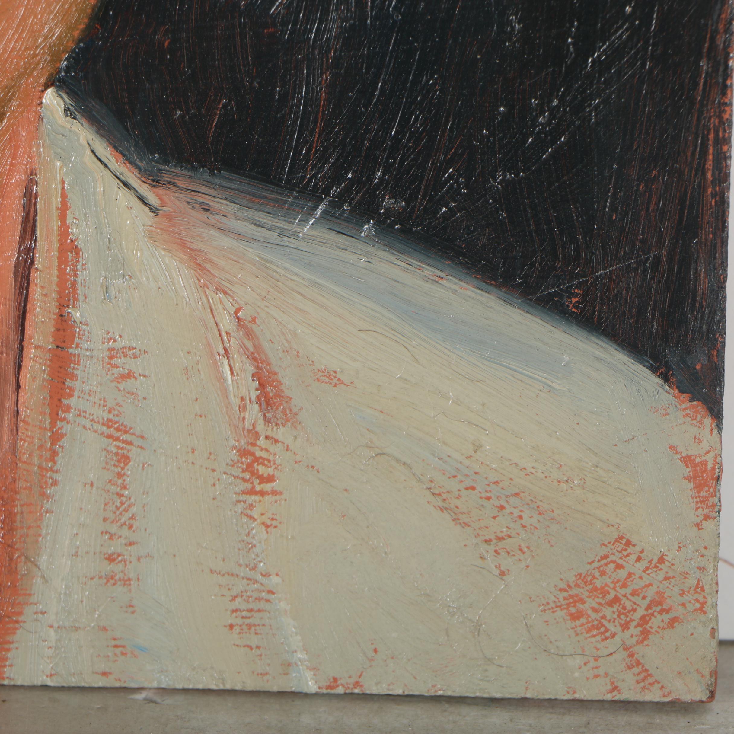 Edmond J. Fitzgerald 1966 Oil Portrait of a Man