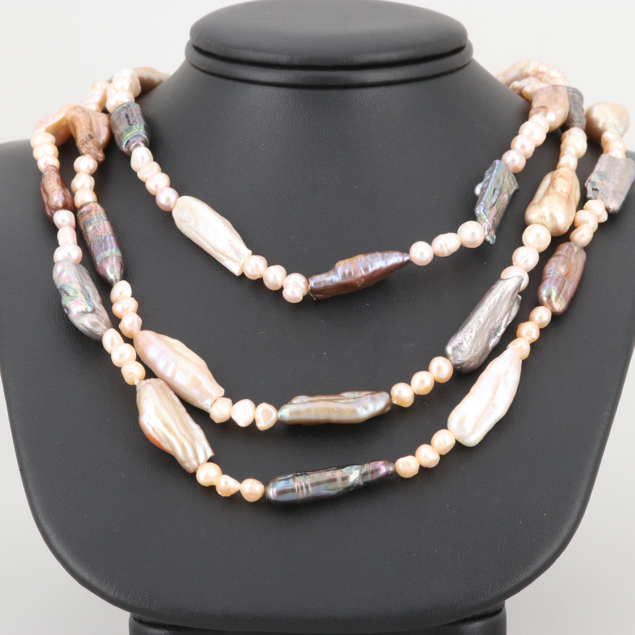 Cultured Pearl Beaded Endless Necklace