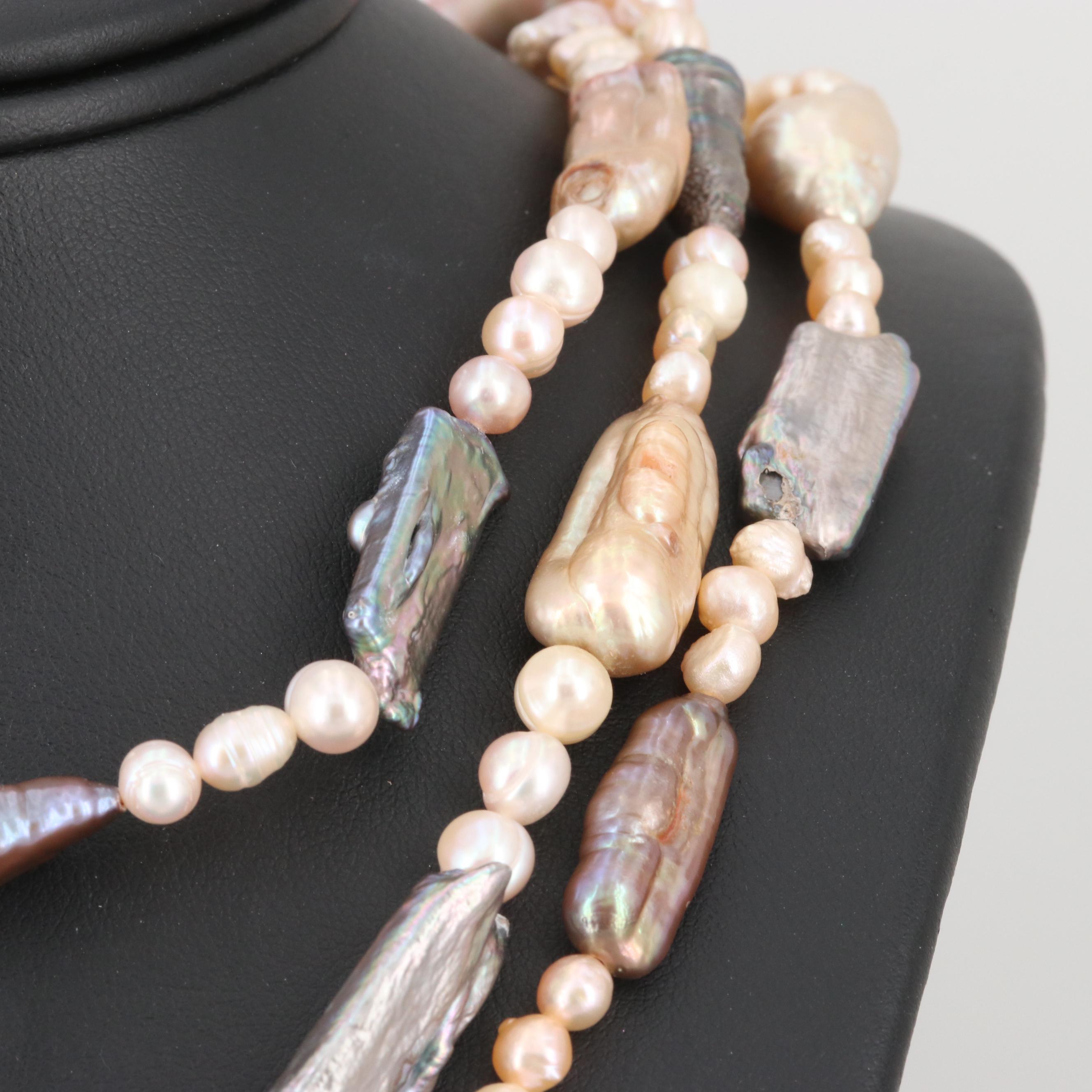 Cultured Pearl Beaded Endless Necklace