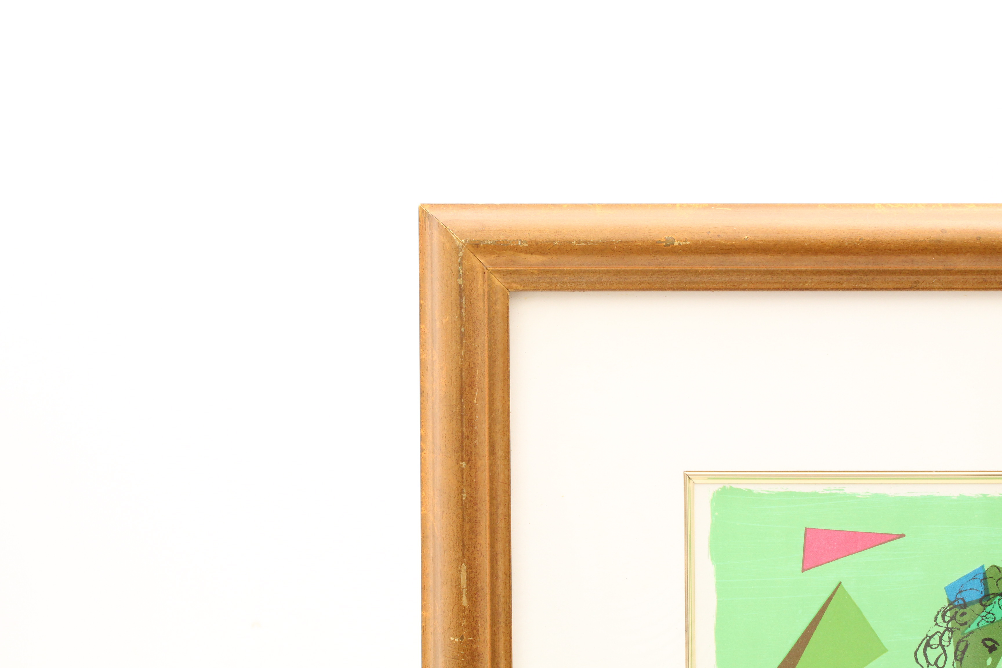 Marc Chagall Color Lithograph "Green Acrobat" from "Derrière le Miroir"