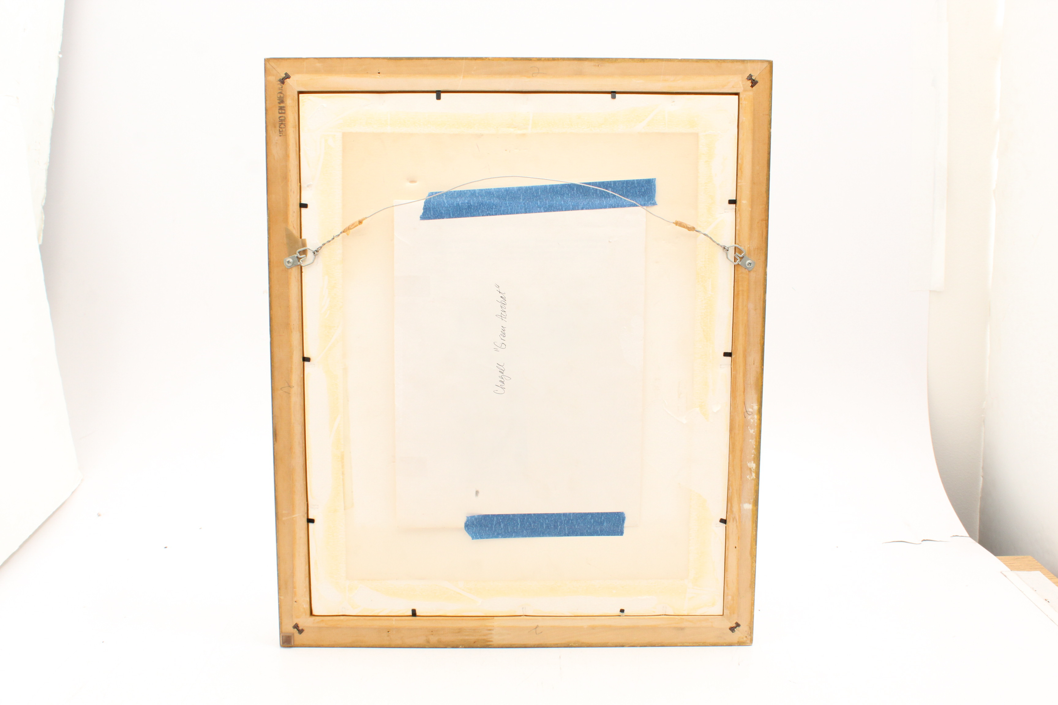 Marc Chagall Color Lithograph "Green Acrobat" from "Derrière le Miroir"