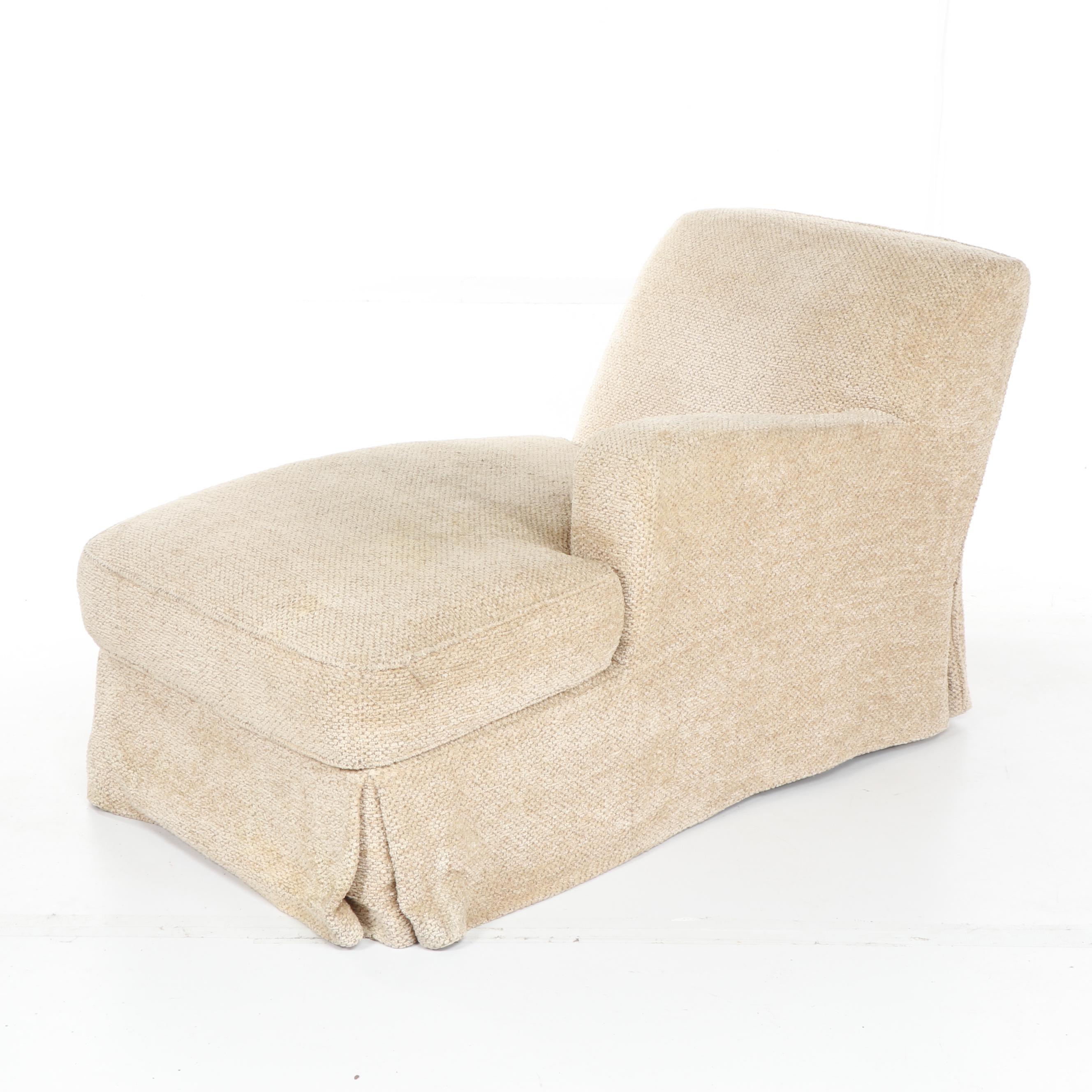 Contemporary Christian Liaigre for Holly Hunt Beige Upholstered Chaise Lounge