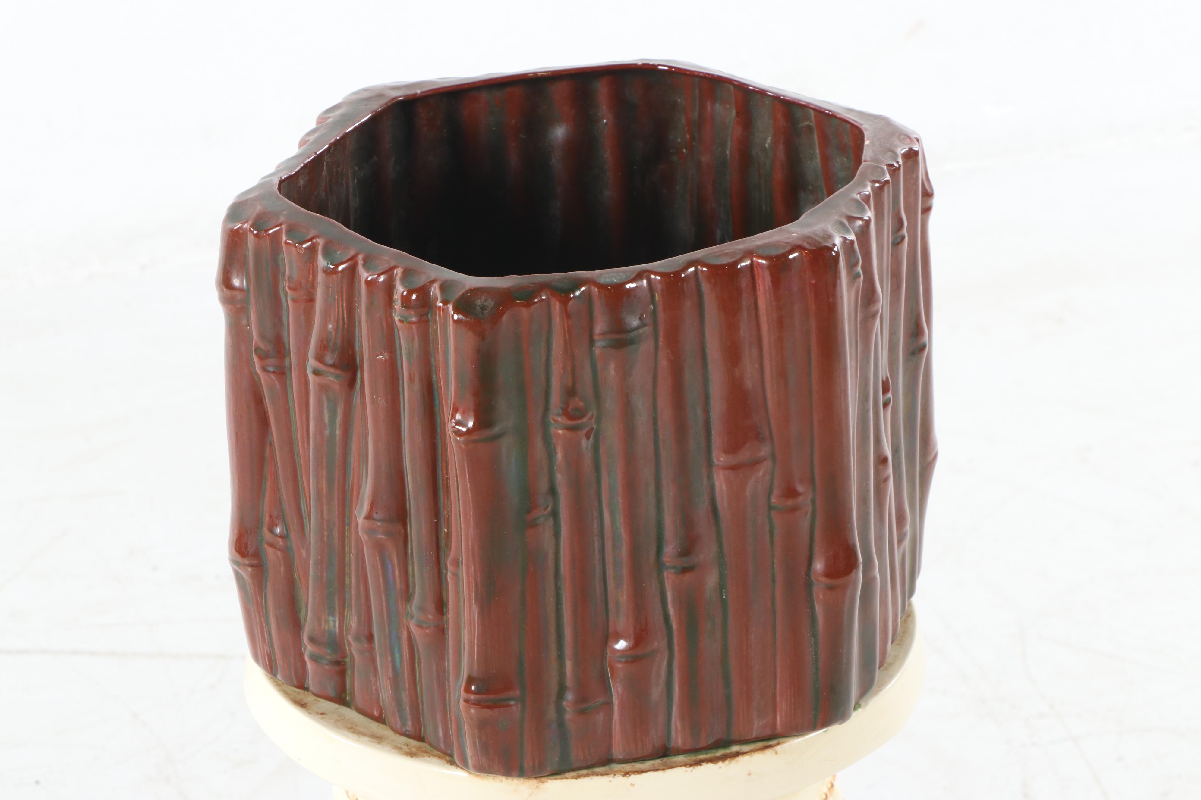 Large Ceramic Elephant Plant Stand