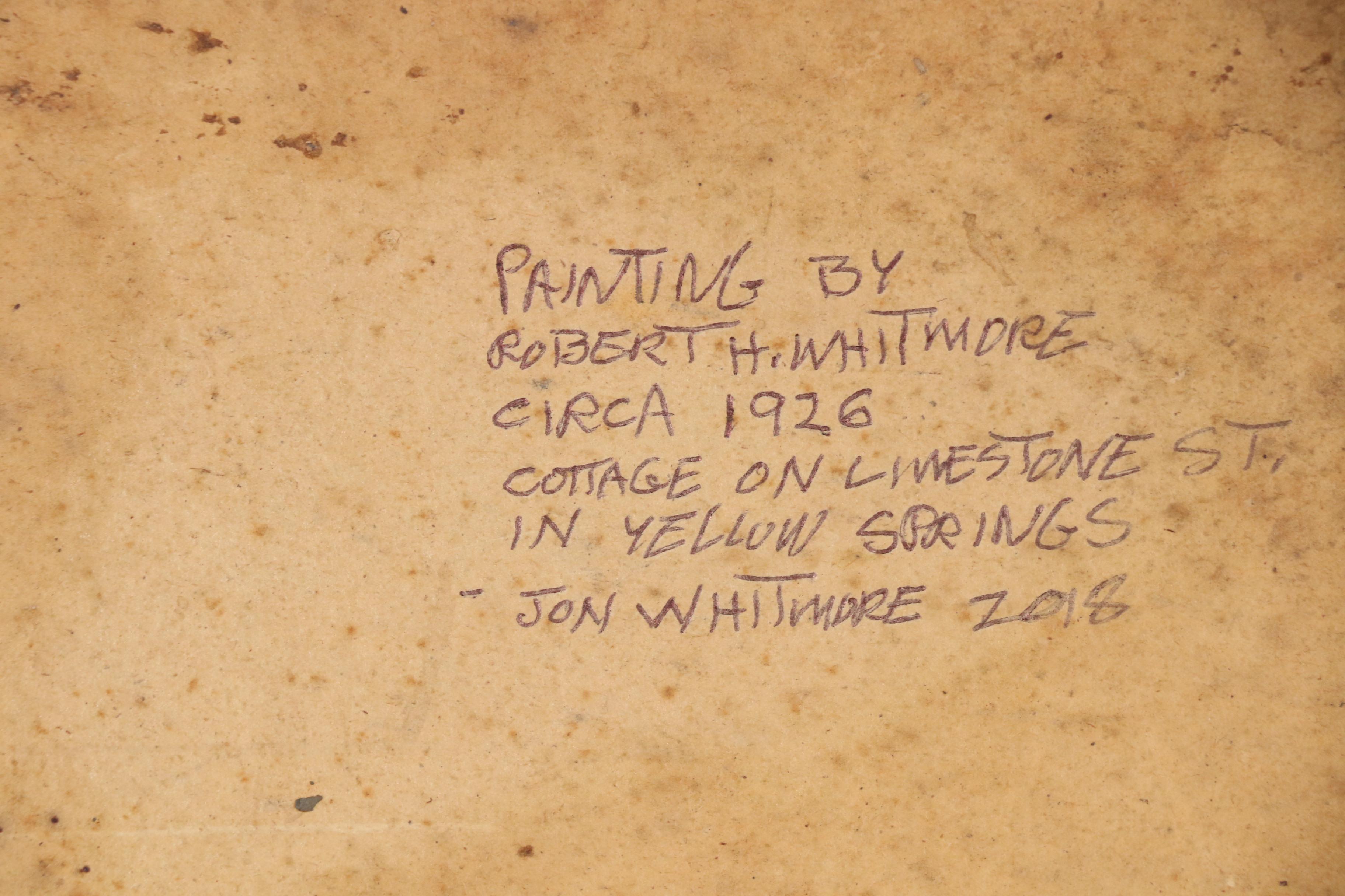 Robert Whitmore Oil Painting "Cottage on Limestone St. in Yellow Springs"