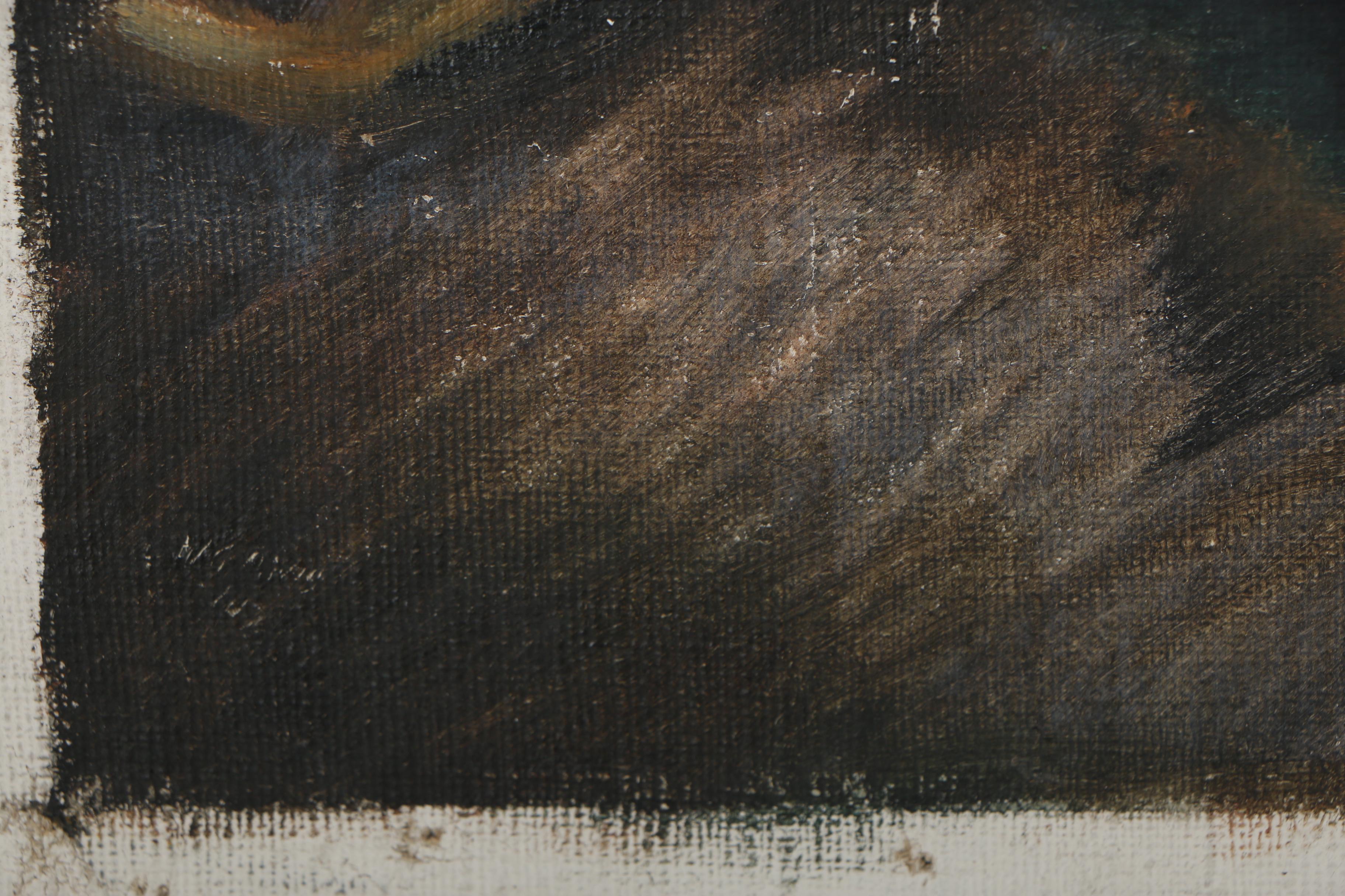 W. Glen Davis Oil Painting of Harbor Scene