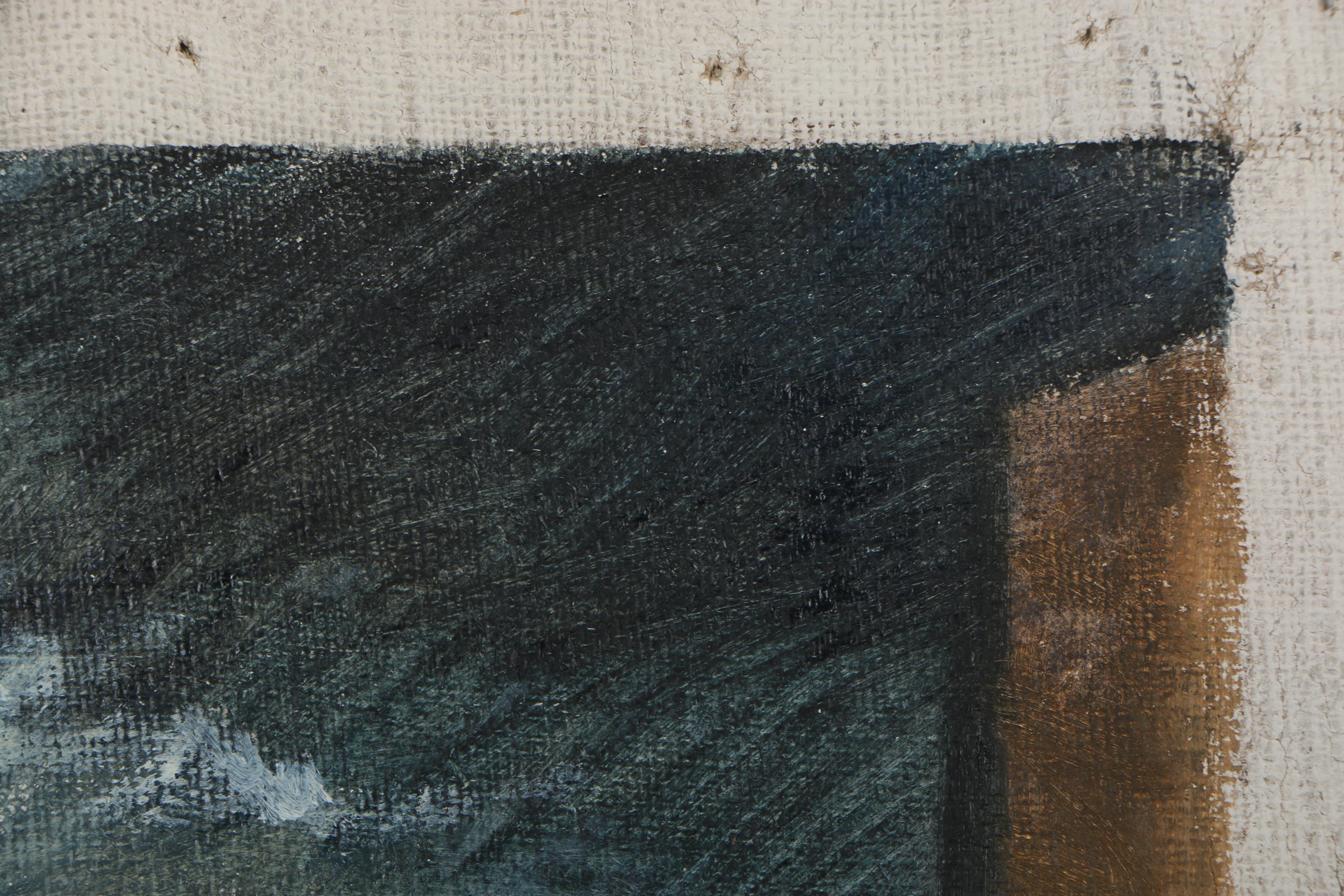 W. Glen Davis Oil Painting of Harbor Scene